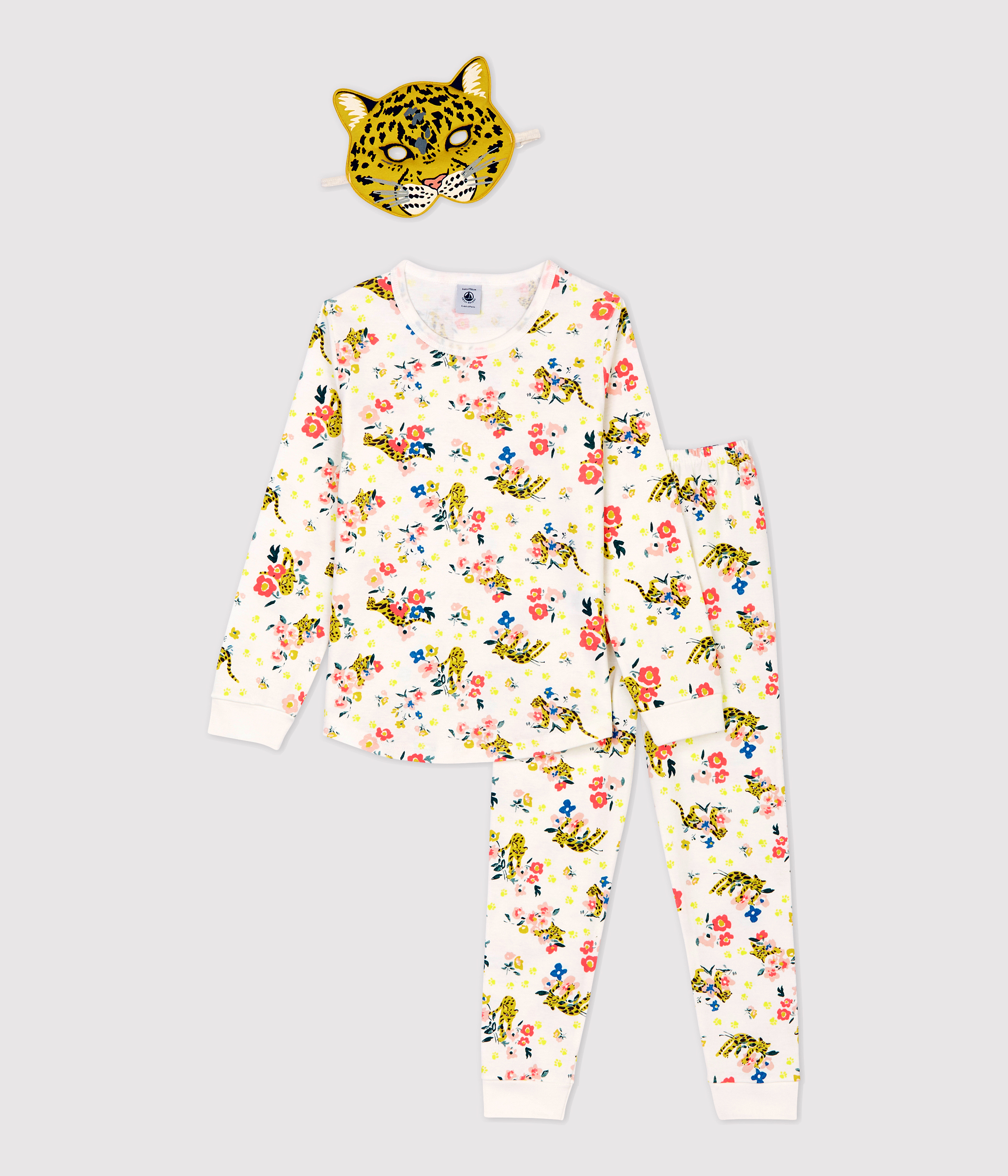 Pyjama Fille 1-10 Ans Manches Longues - Imprimé Cheval/Fleurs - Ensemble Thermique Hiver Doux Et Chaud