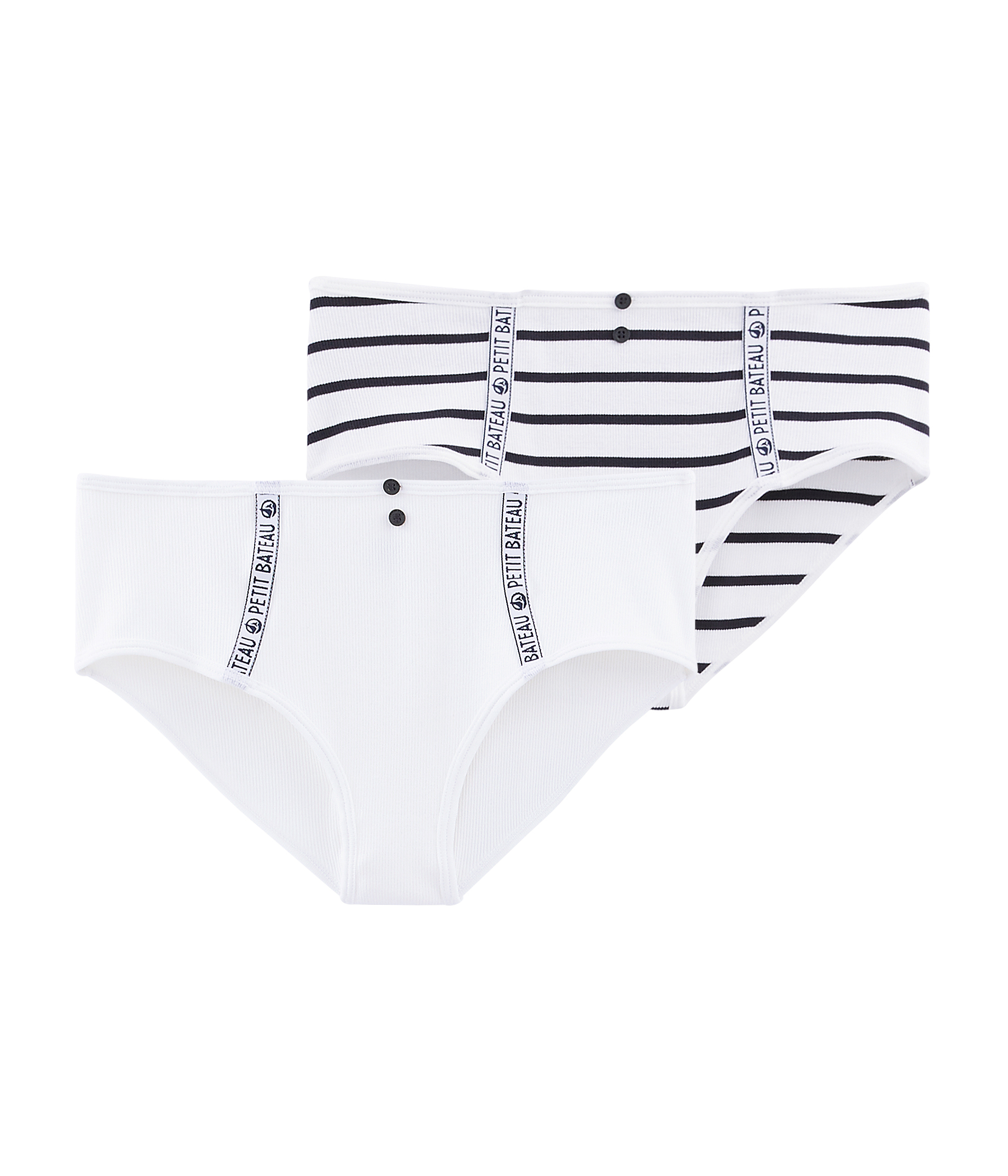 Lot de 2 culottes taille haute femme