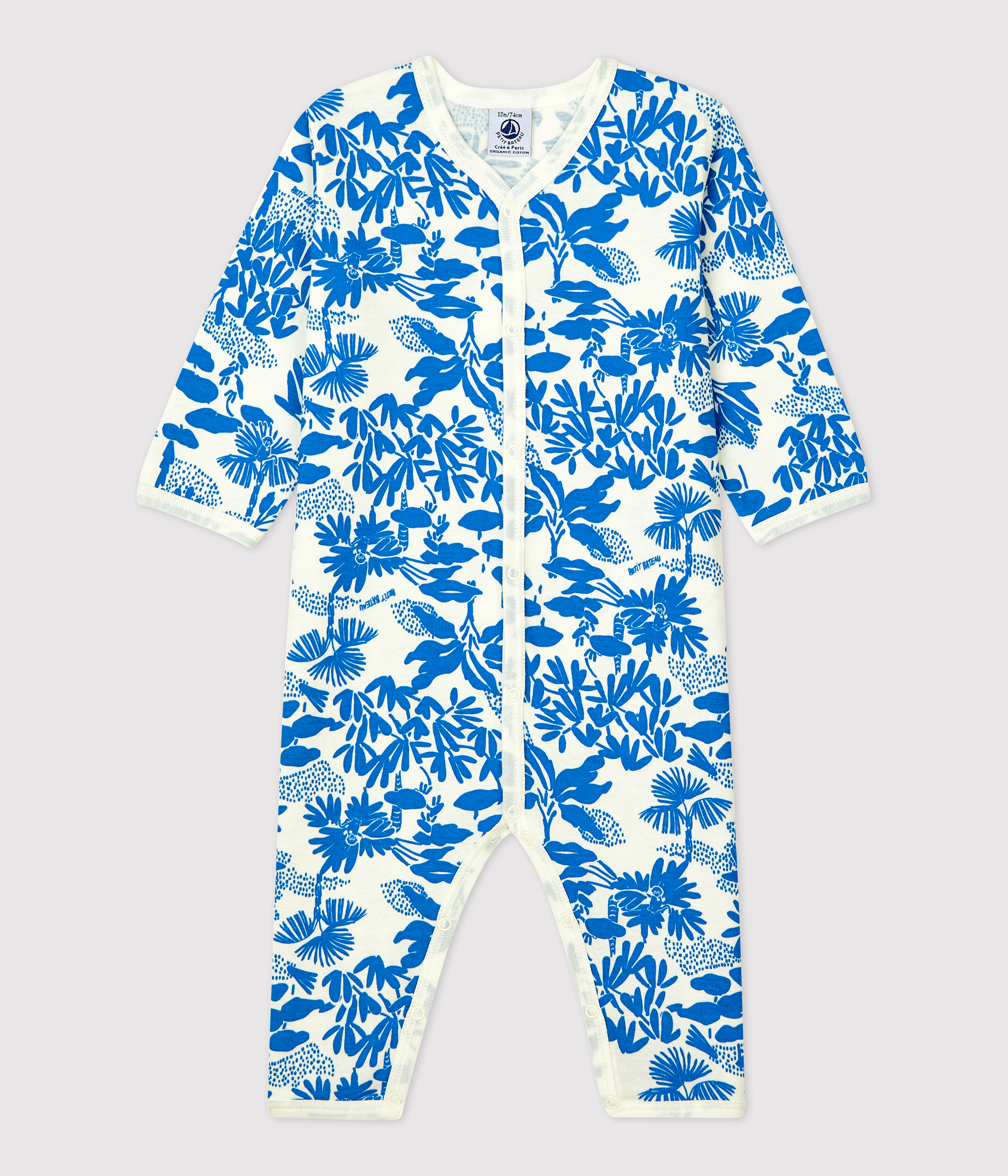 Pyjama Bébé Sans Pieds Petit Bateau - 100% Coton - Modèle Grenouilles Mixte