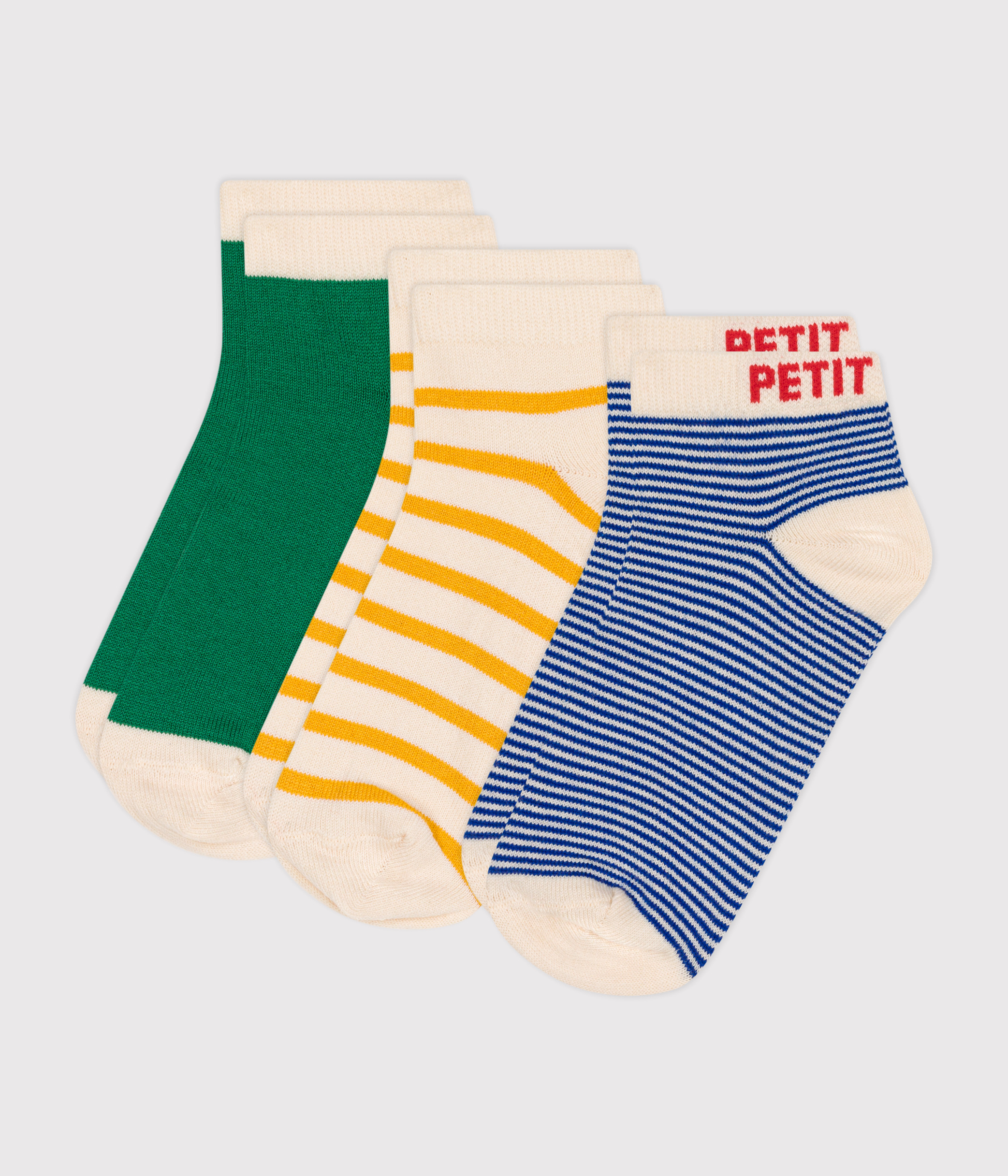 Petit Bateau 5 Paires De Chaussettes Enfant En Coton Imprimé
