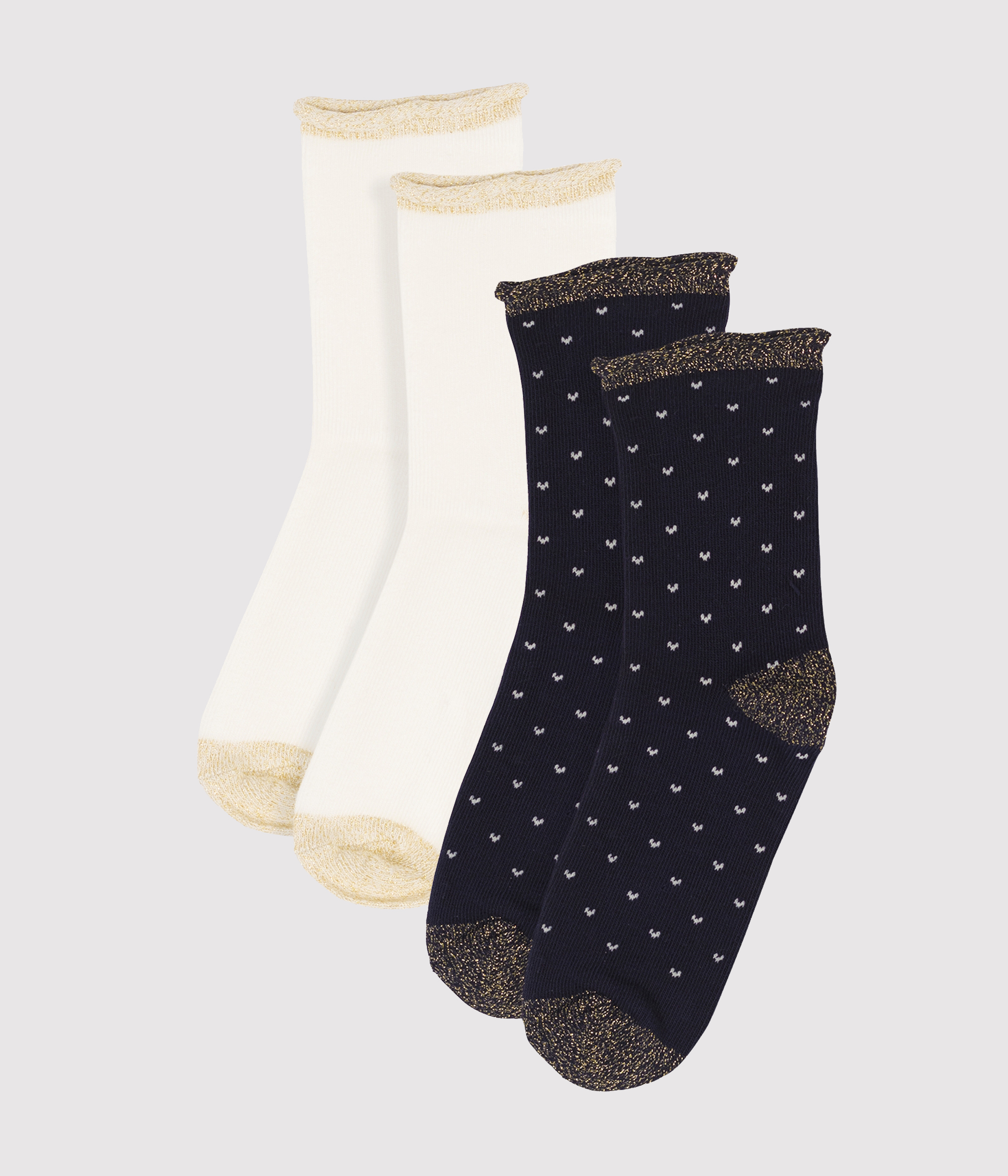 Petit Bateau - Lot De 2 Paires De Chaussettes Fille En Jersey De Coton Doux Et Résistant