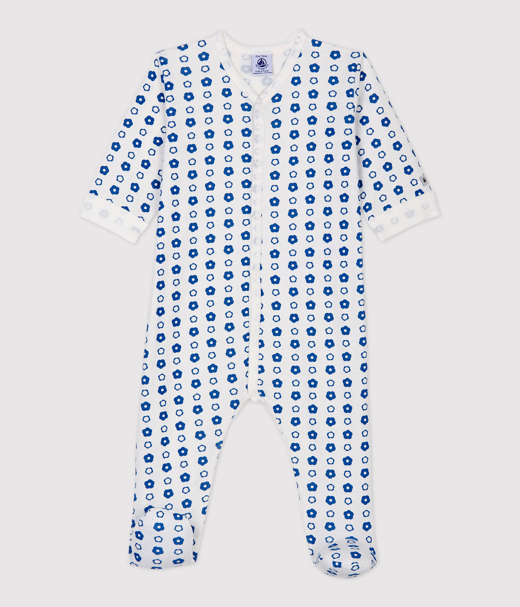 Lot De 3 Dors-bien Bébé à Fleurs NEXT 100% Coton - Newborn Bleu