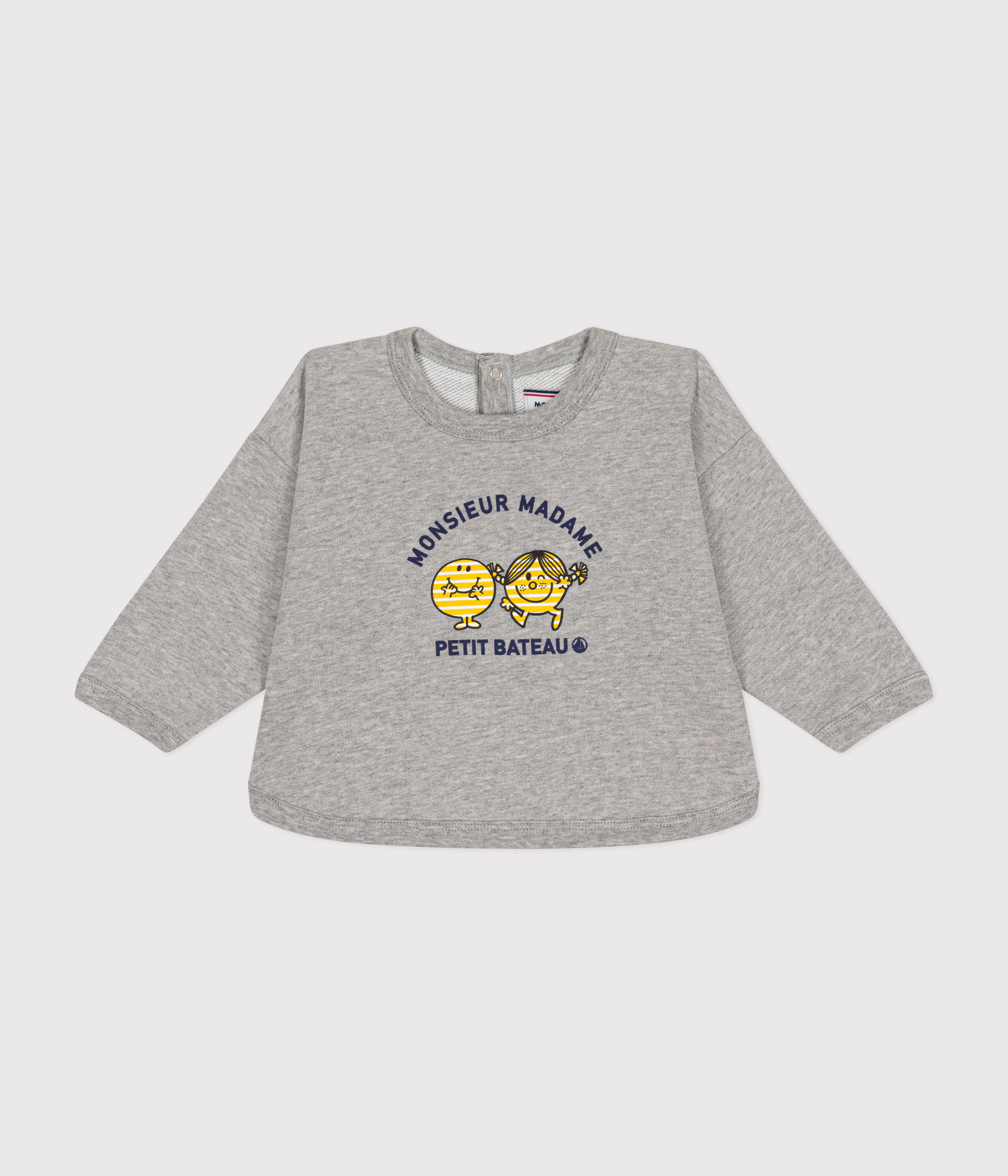 Sweatshirt Monsieur Madame en molleton bébé CHATON CHINE 