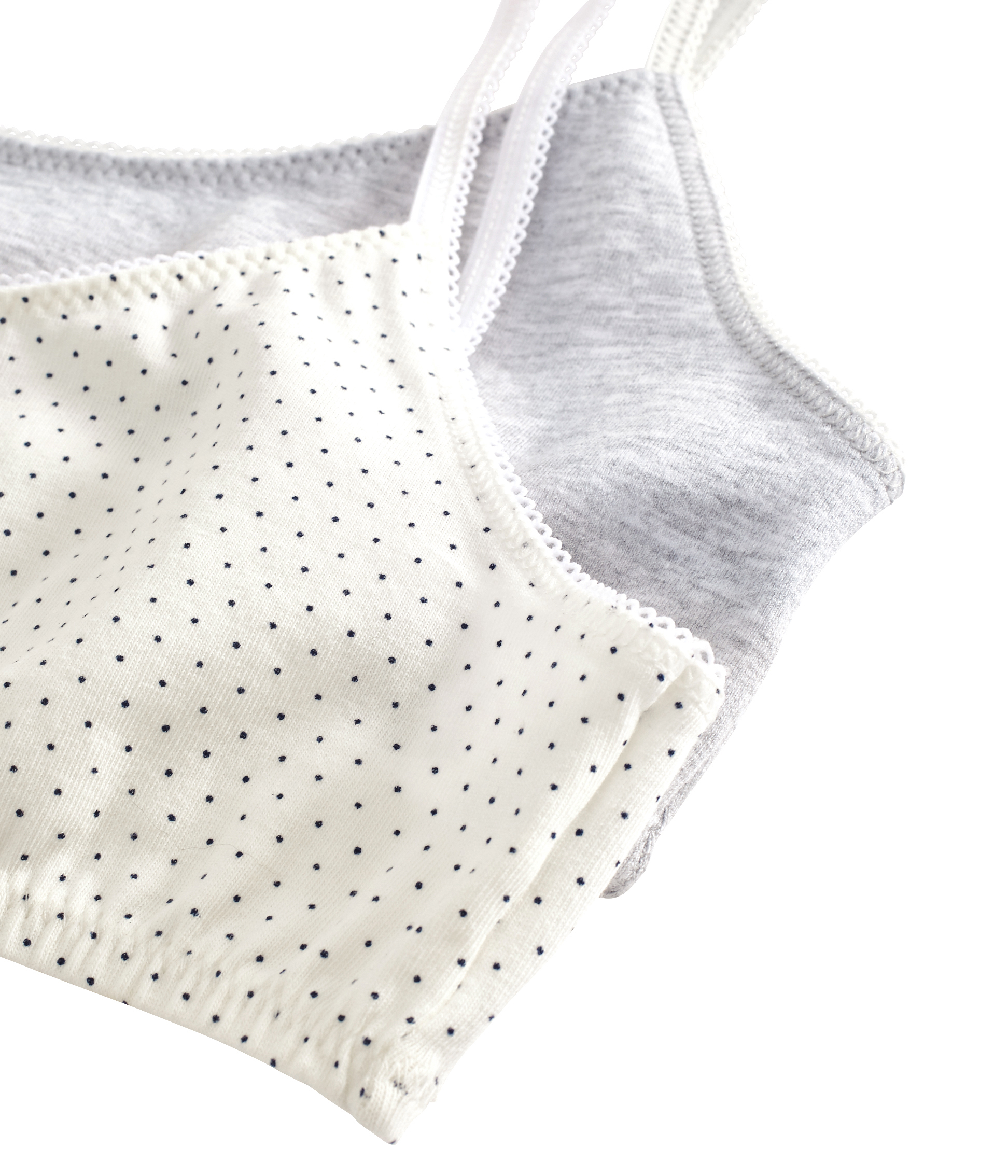 Brassières Petit Bateau Lot De 2 - 92% Coton - Fille - Fabriqué Au Maroc - Confortable Et Durable