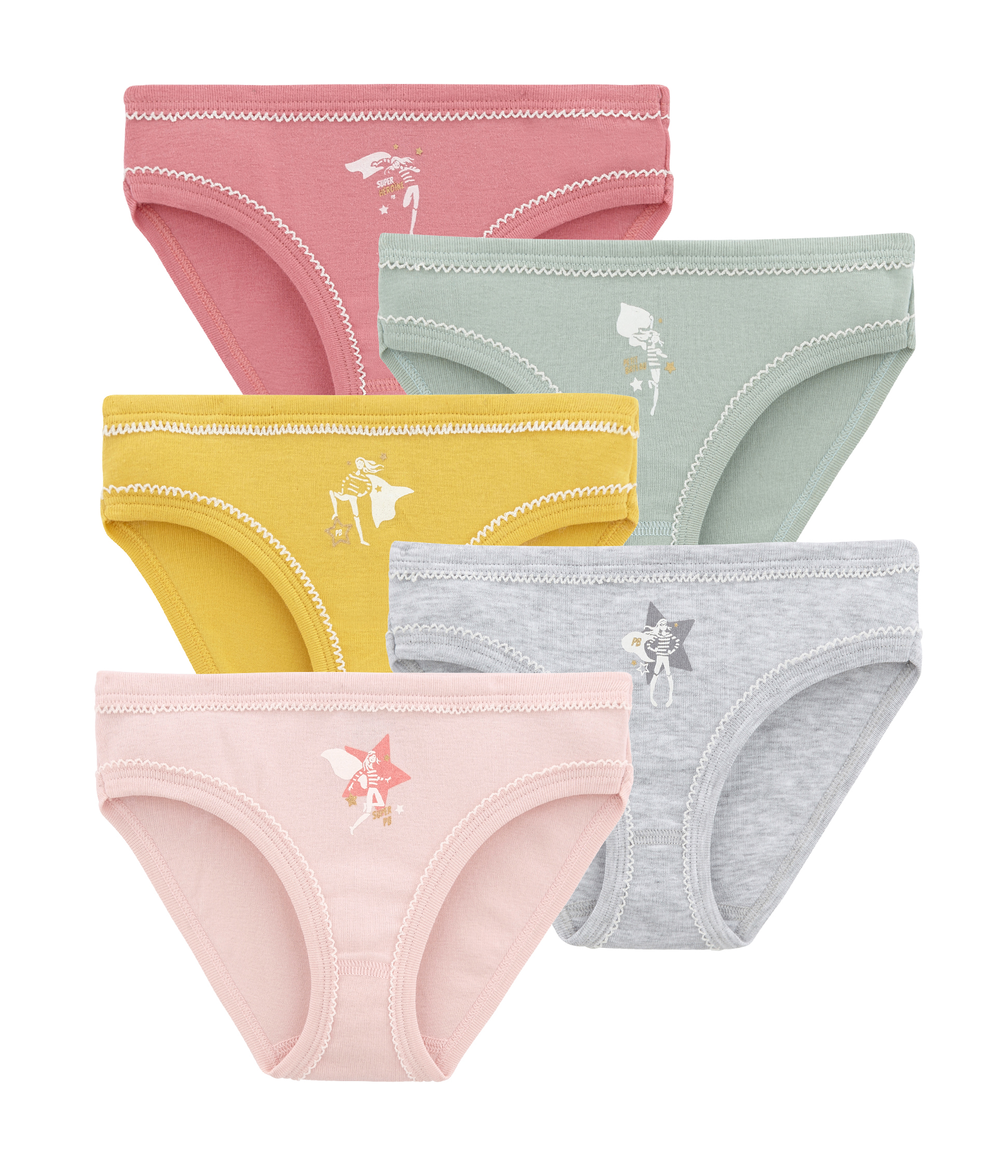 Lot de 5 culottes petite fille 5003500