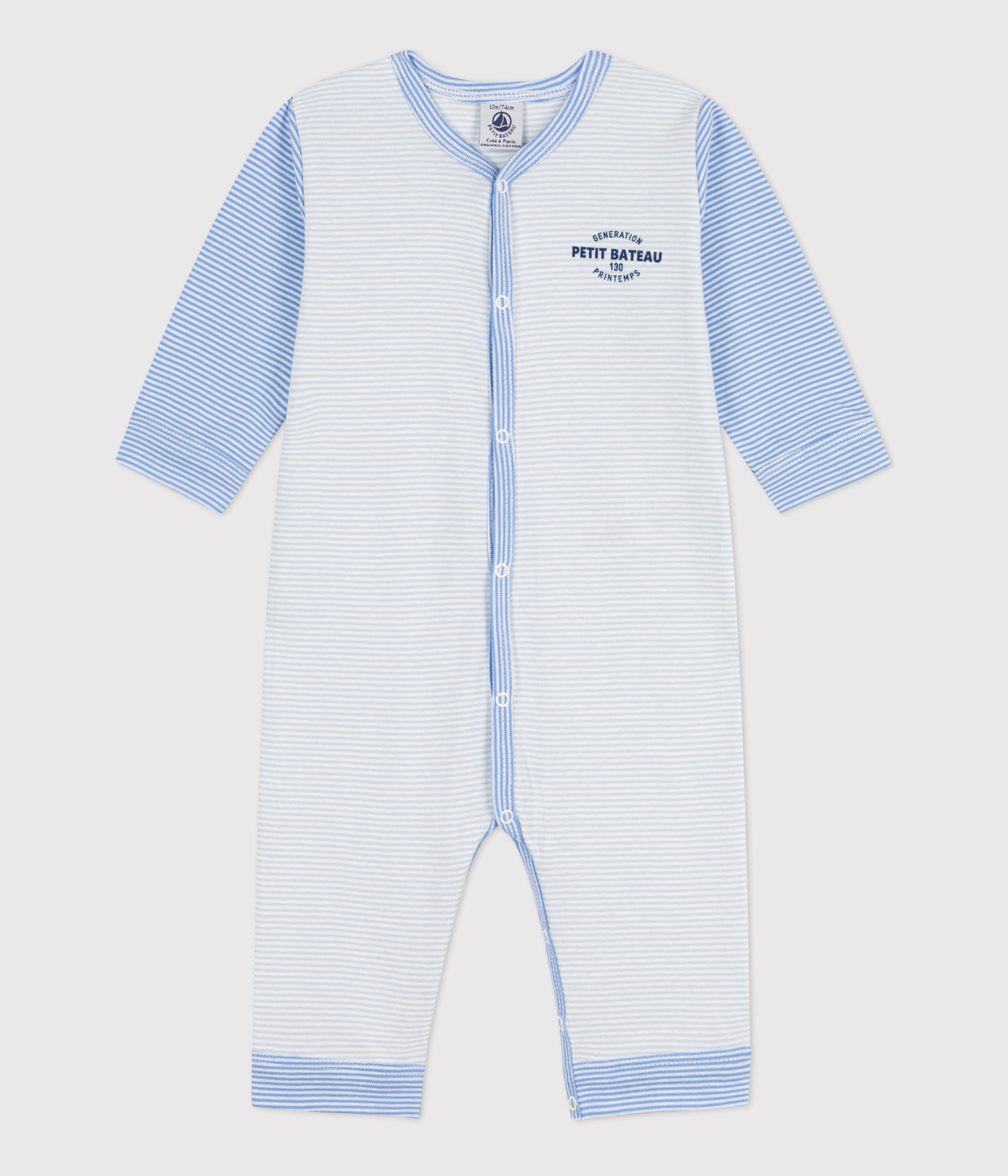 Body Manches Longues Pyjama Bébé Petit Bateau Sans Pieds 100
