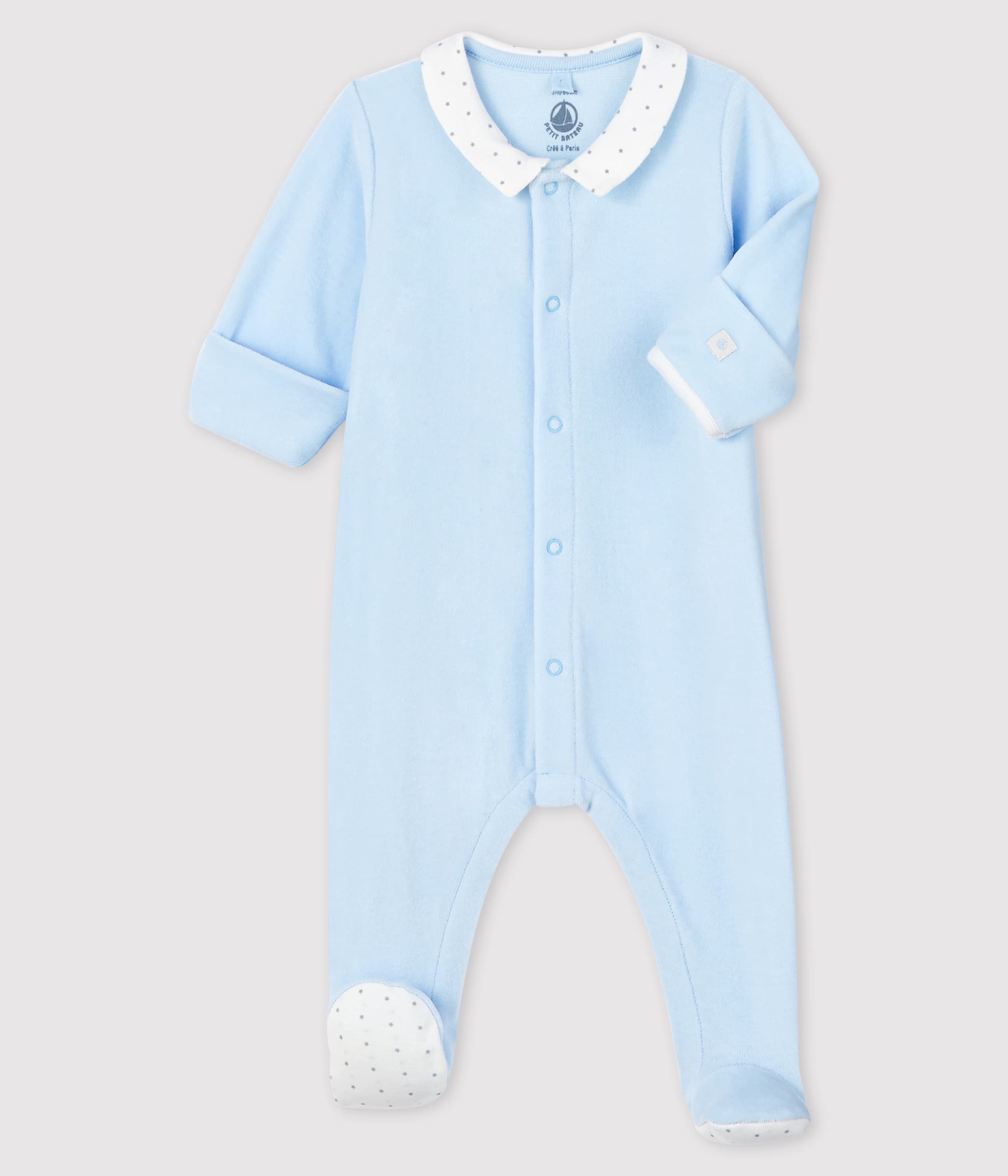 EOZY Ensemble de Pyjama Bleu Enfant Bébé Combinaison Dors Bien