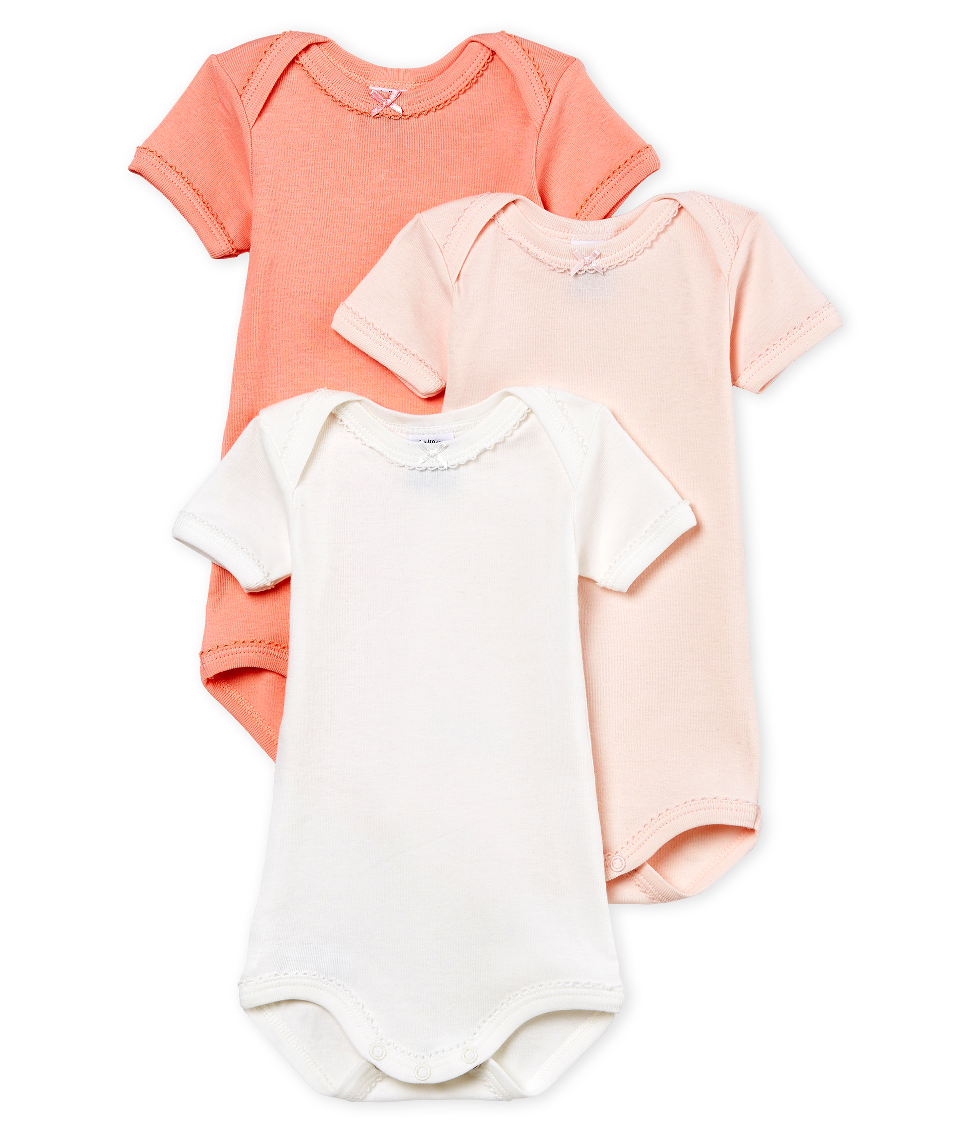 Lot de 3 Petit Bateau Body B/éb/é Fille