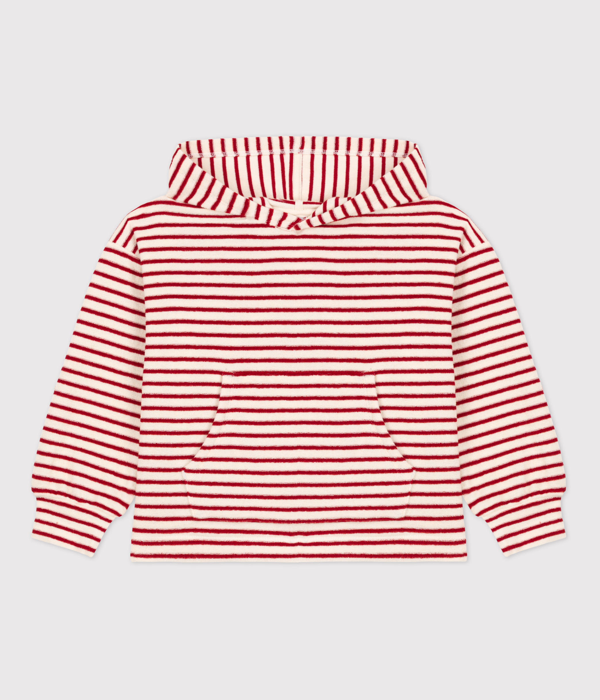 Sweatshirt à Capuche Petit Bateau Pour Garçon - 100% Coton, Zip Devant - Confection Française