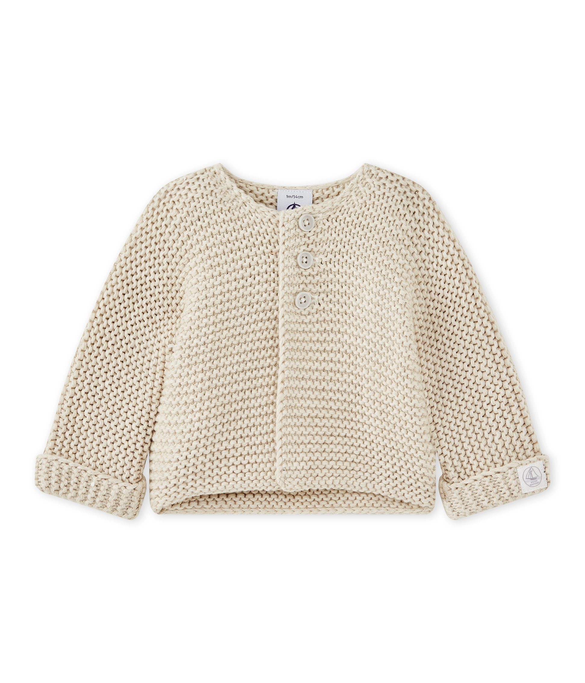 censur ved godt færdig Cardigan point mousse bébé mixte MONTELIMAR CHINE | Petit Bateau