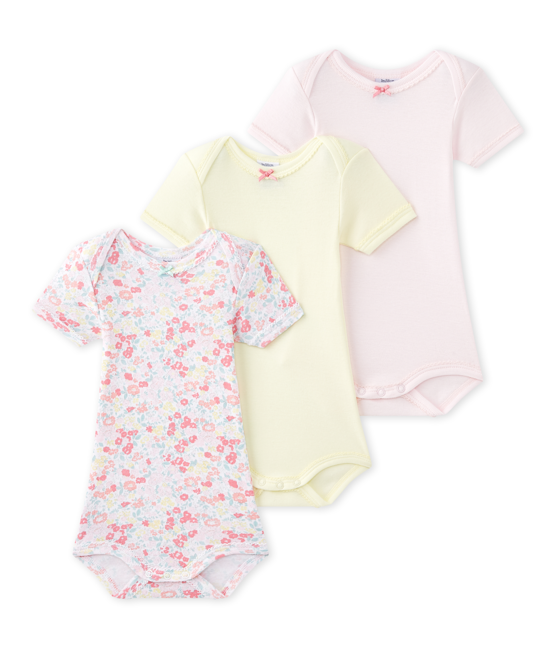 Uni Manches Courtes Lot De 3 Ensemble Bebe Fille Petit Bateau Vetements Ensembles Helpacreche Co Za