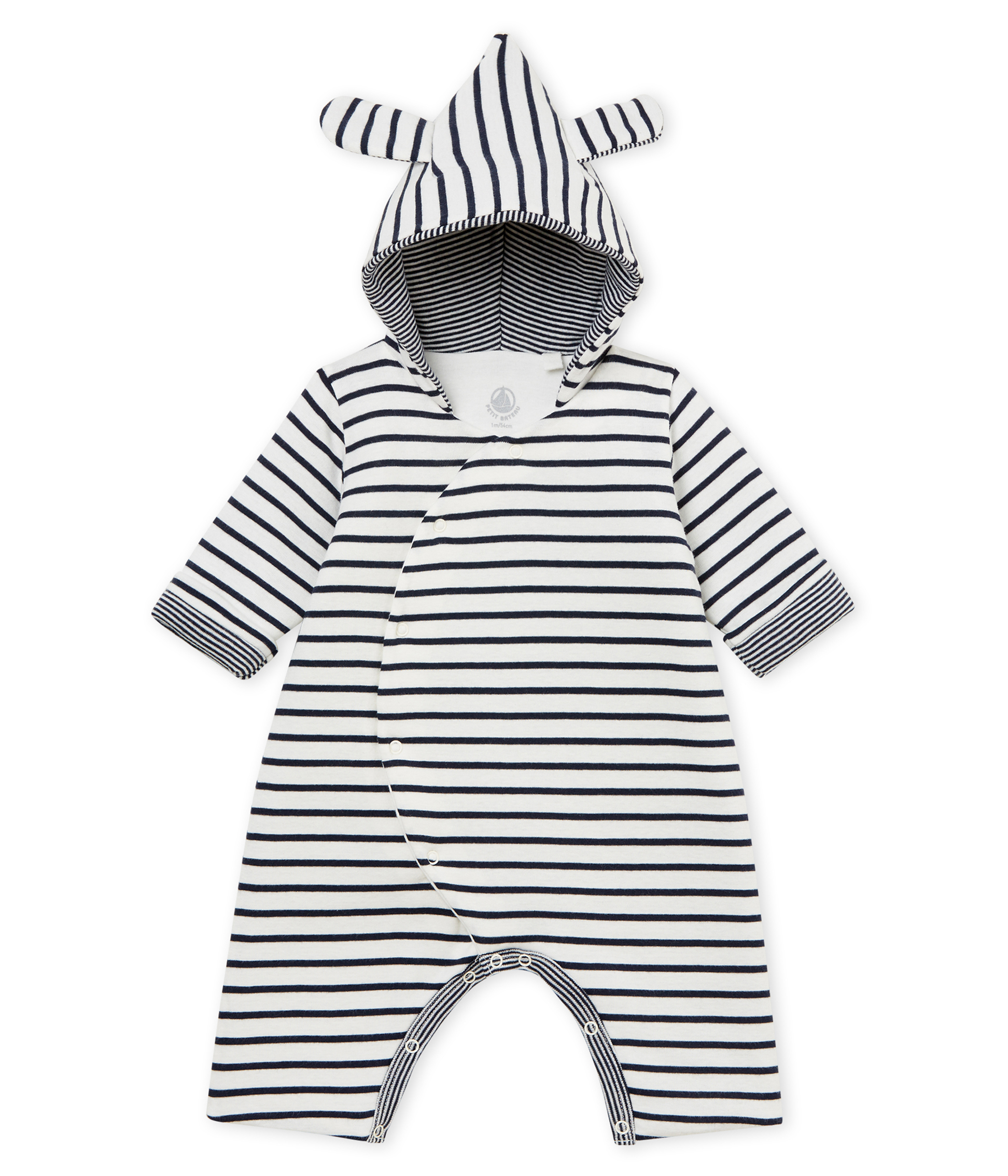 Combinaison longue à capuche bébé mixte