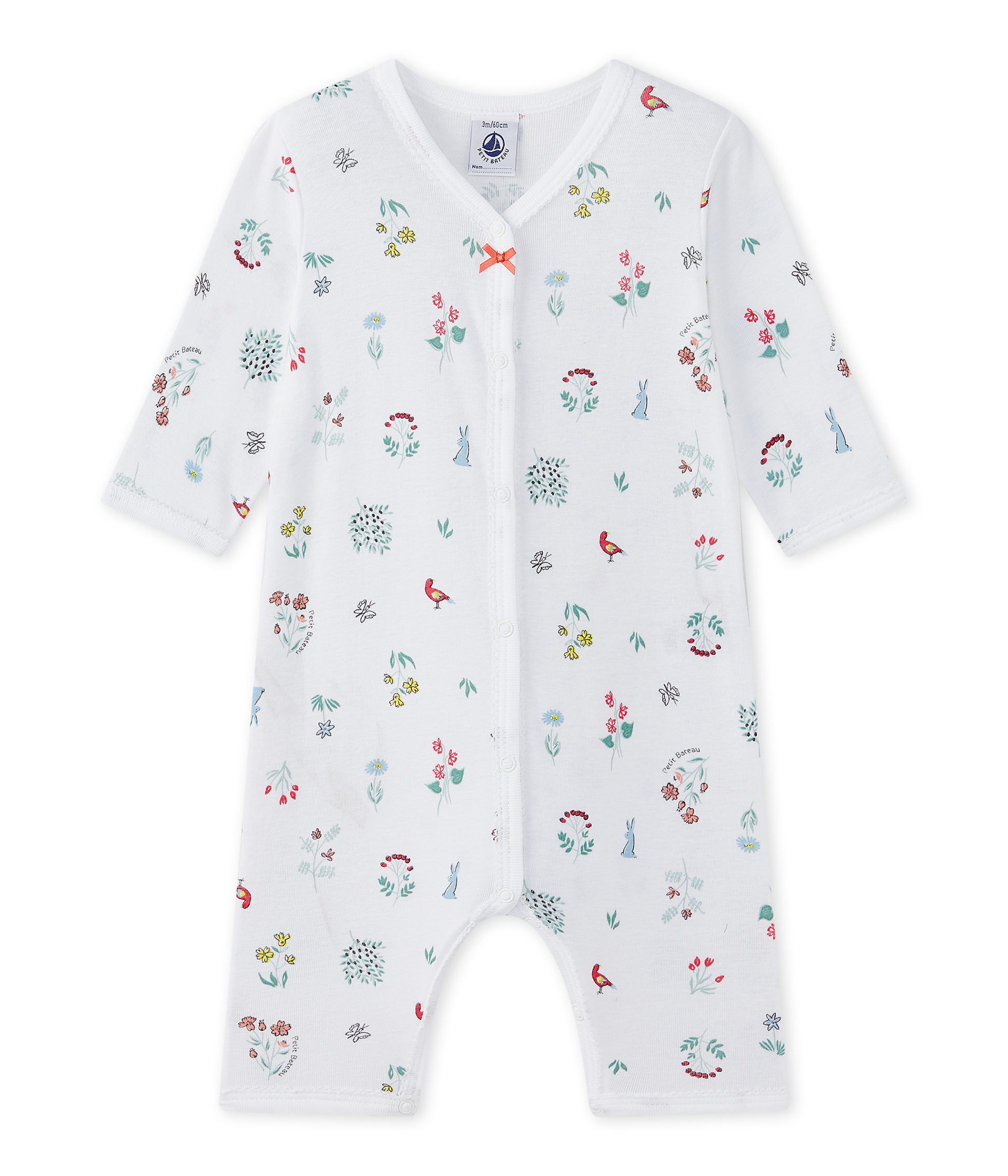 Dors bien sans pieds bébé fille imprimé | Petit Bateau