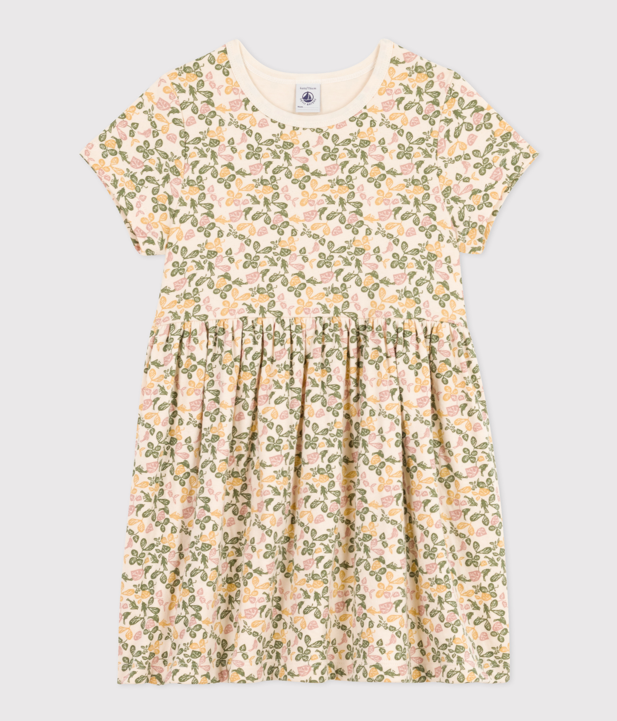 Tunique Fille Petit Bateau 12 Ans - Imprimée Avec Dentelle, Manches Longues, Coton, Occasion