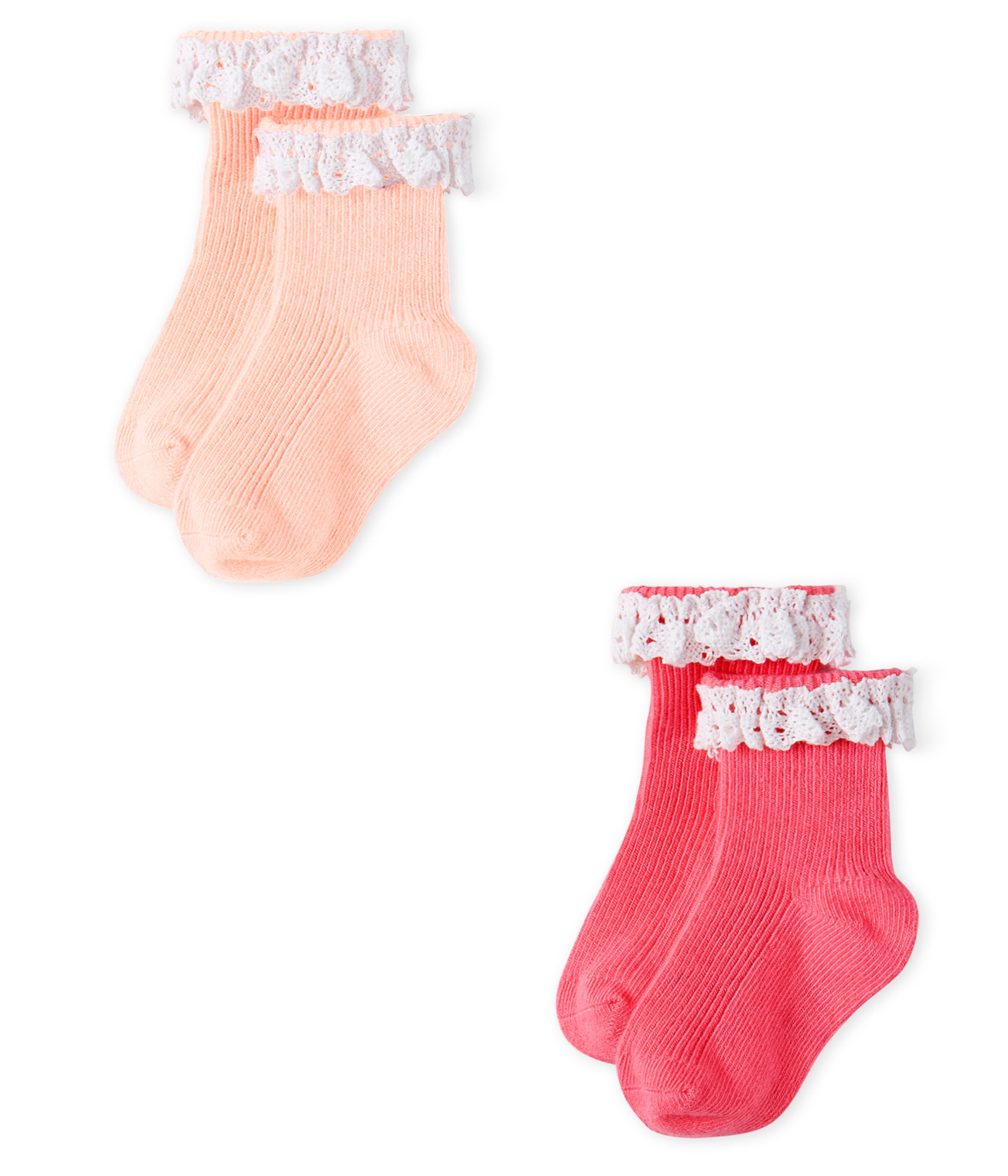 Lot De 2 Paires De Chaussettes Dentelle Bebe Fille Variante 3 Petit Bateau