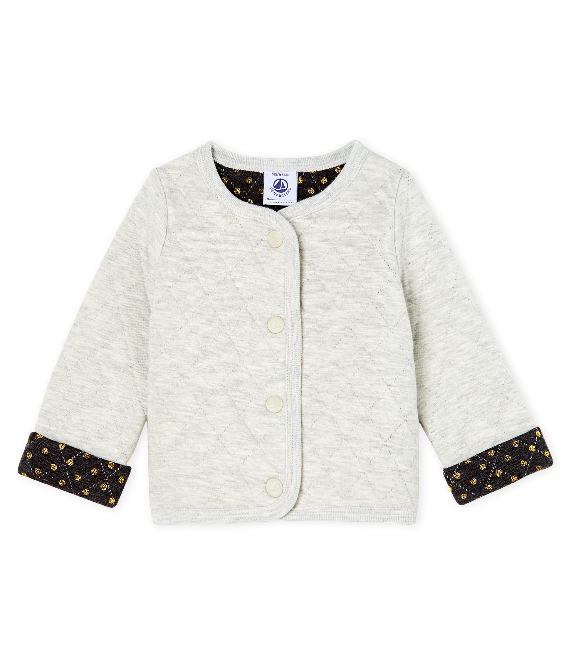 Cardigan bébé fille en tubique matelassé
