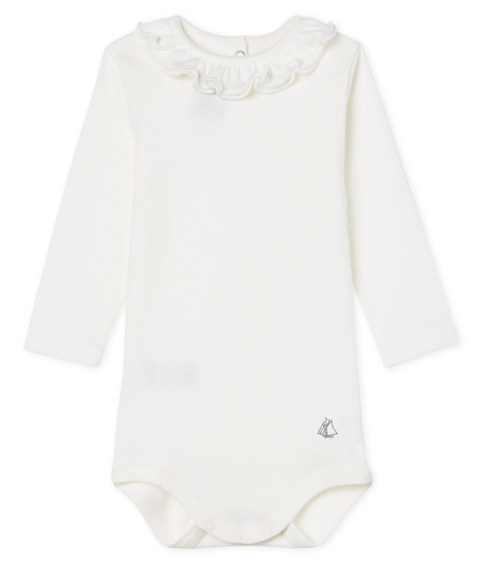 Body manches longues avec collerette bébé fille