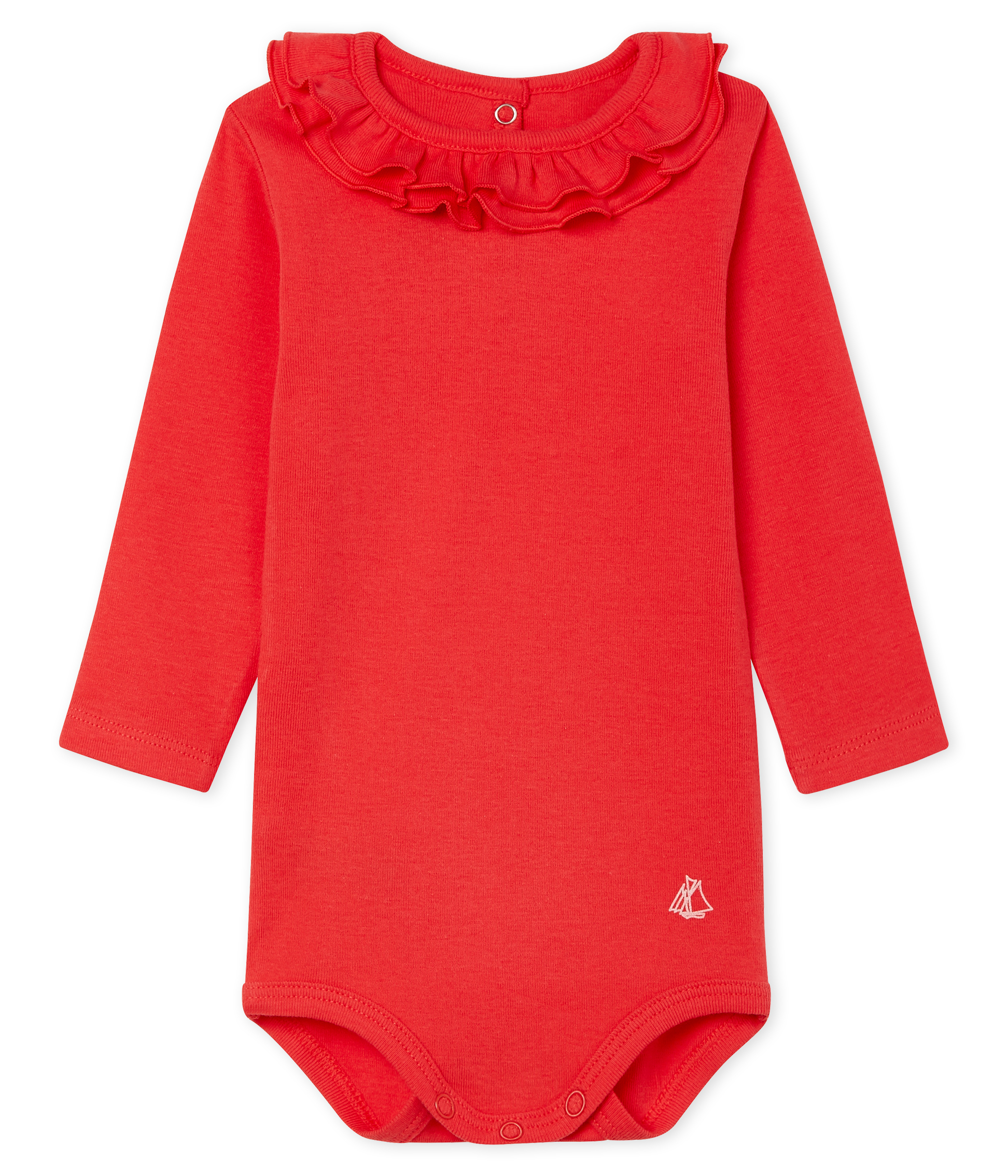 Body manches longues avec collerette bébé fille