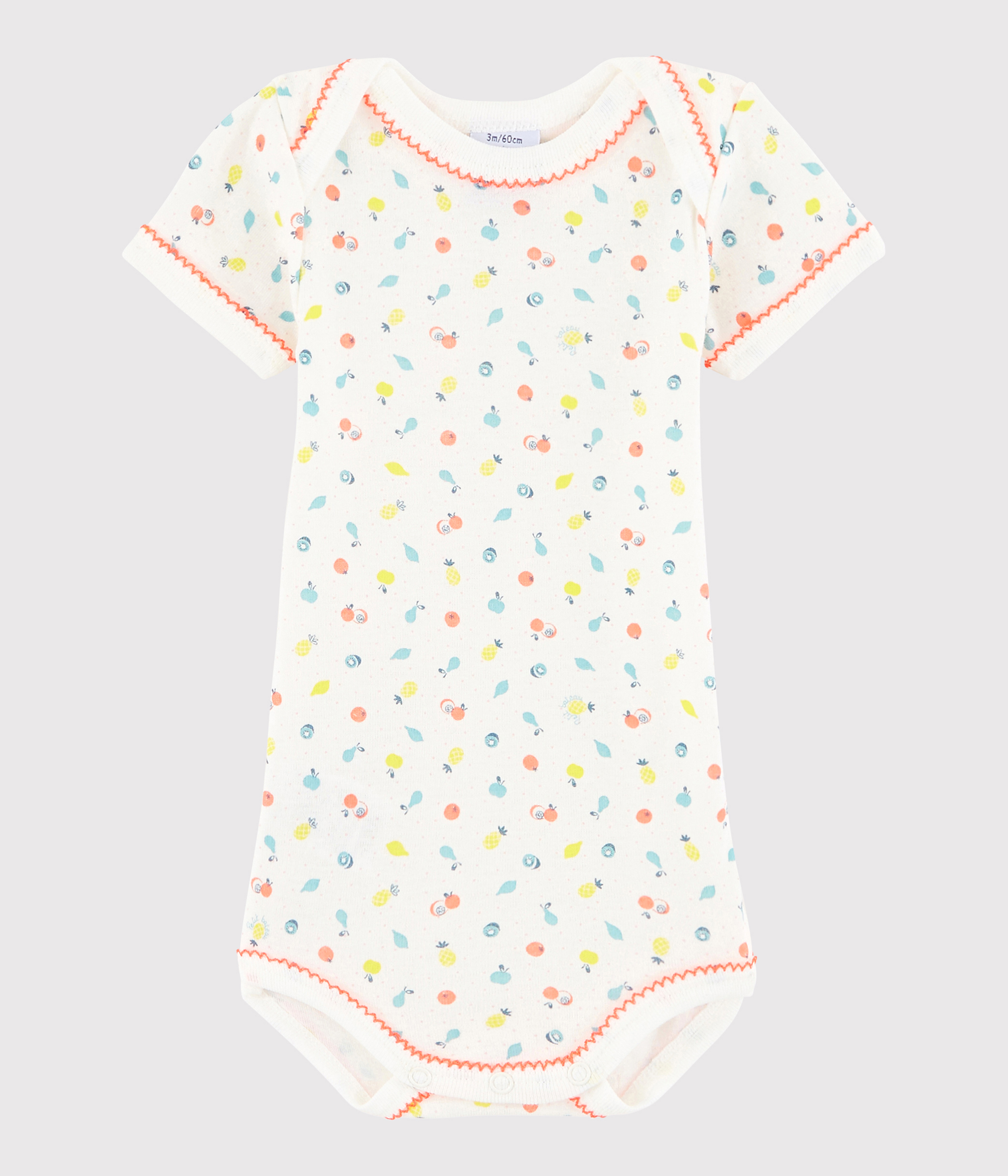 Body manches courtes bébé à collerette en coton SALINE A0A0R02 | Petit Bateau