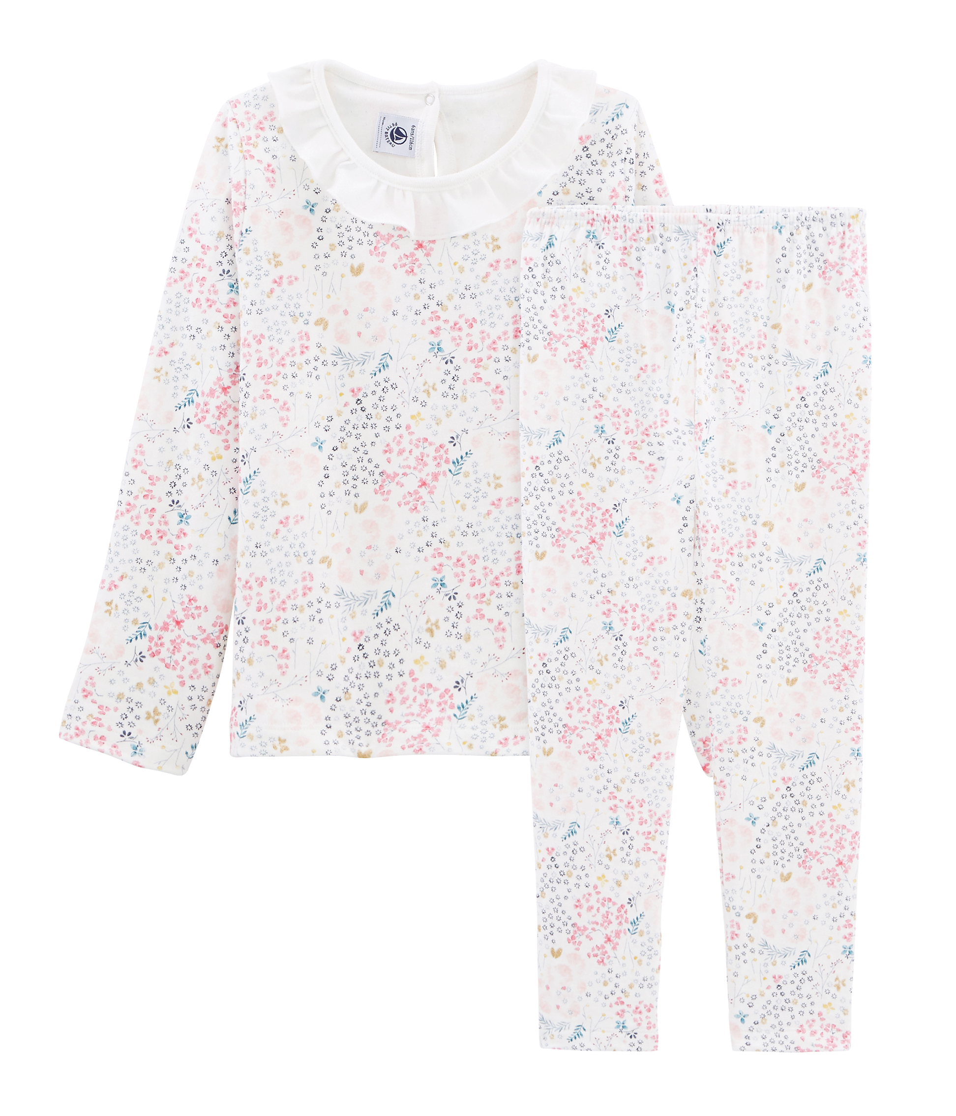 Pyjama petite fille en tubique Petit Bateau