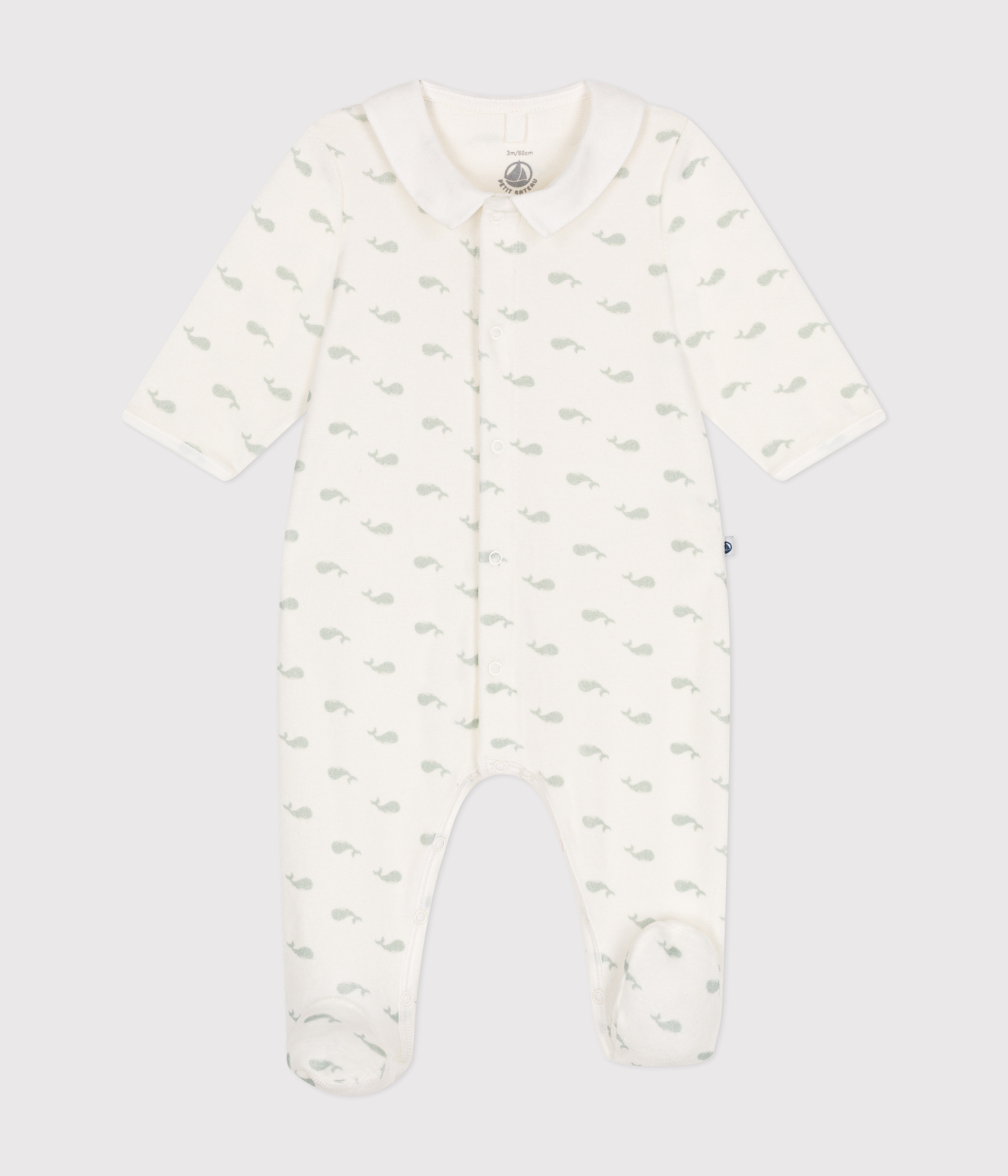 Pyjama Bébé En Velours Bouclette – Ouverture Dos Pratique Avec Boutons-pression – Mixte, Chaud Et Doux Pour La Nuit