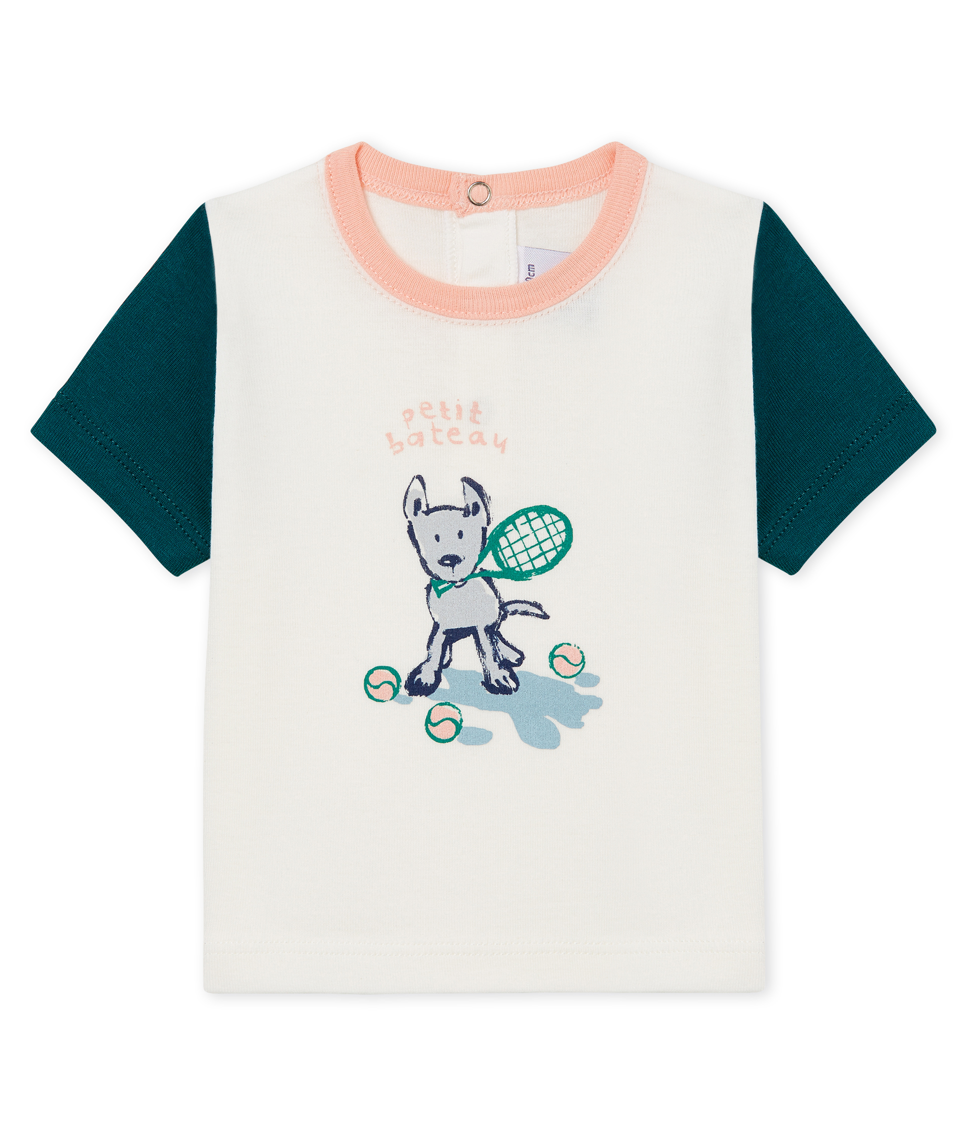 Tee-shirt manches courtes à motif bébé garçon