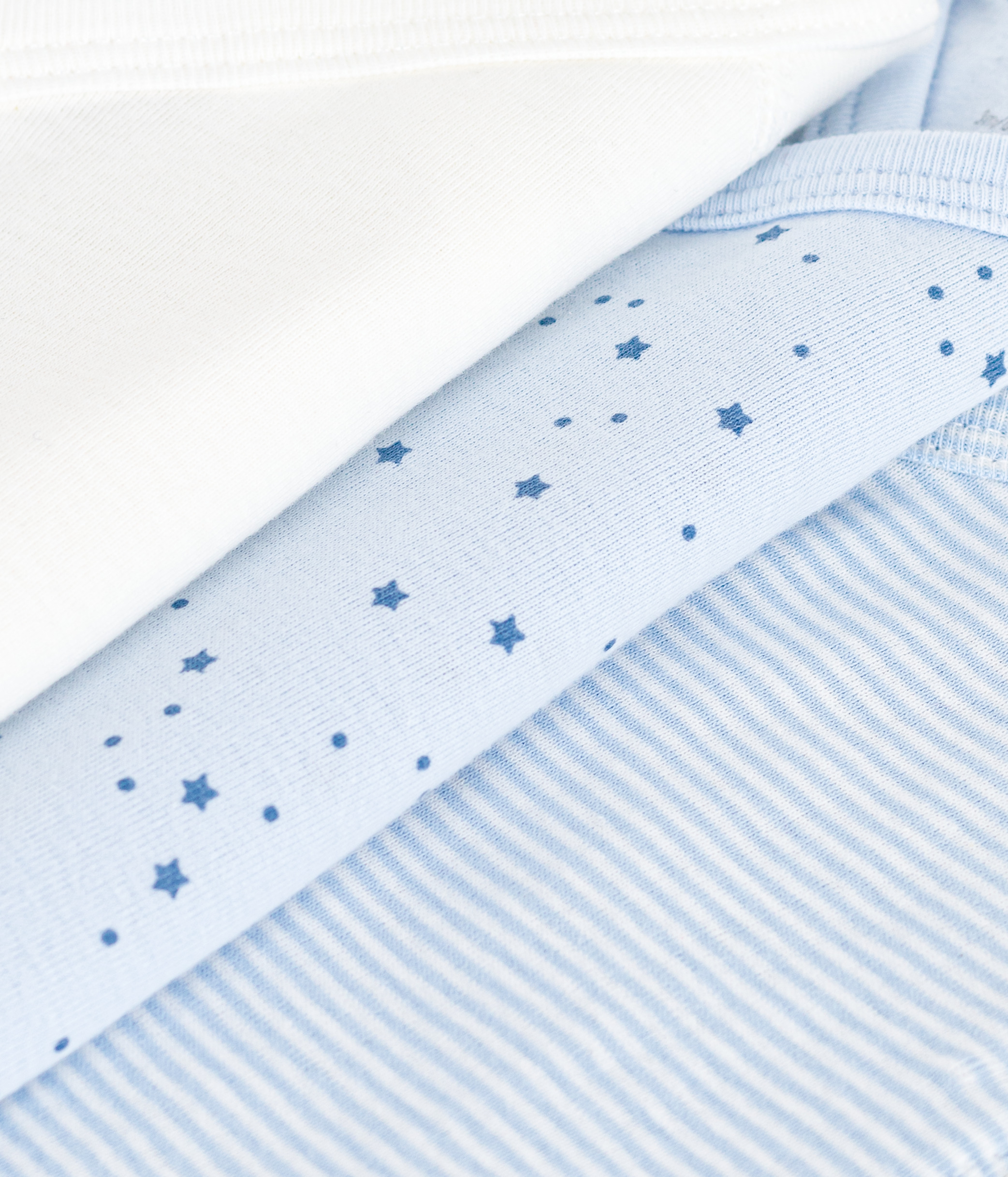 Tissu Coton Bleu Bébé Motif Baignade Le Petit Johnny - Vente Au Demi-mètre, 59 Pouces