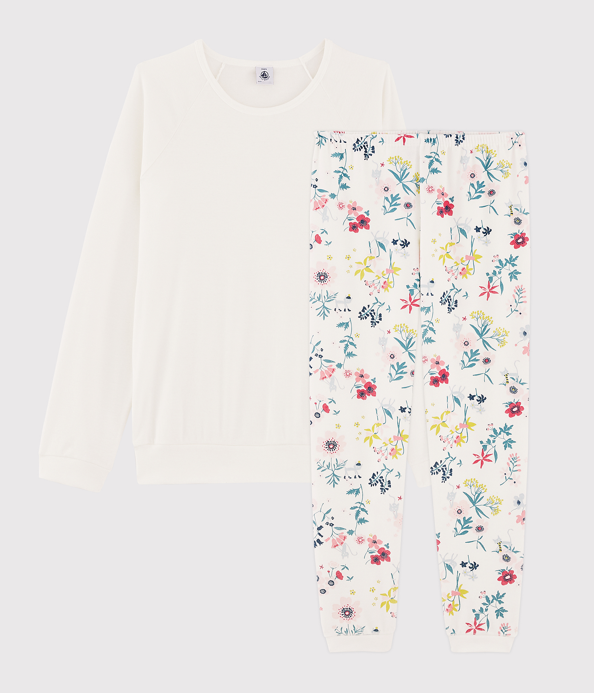 Pyjama Fille Petit Bateau 100% Coton Bio - Ensemble Doux Et Confortable Certifié Oeko-Tex