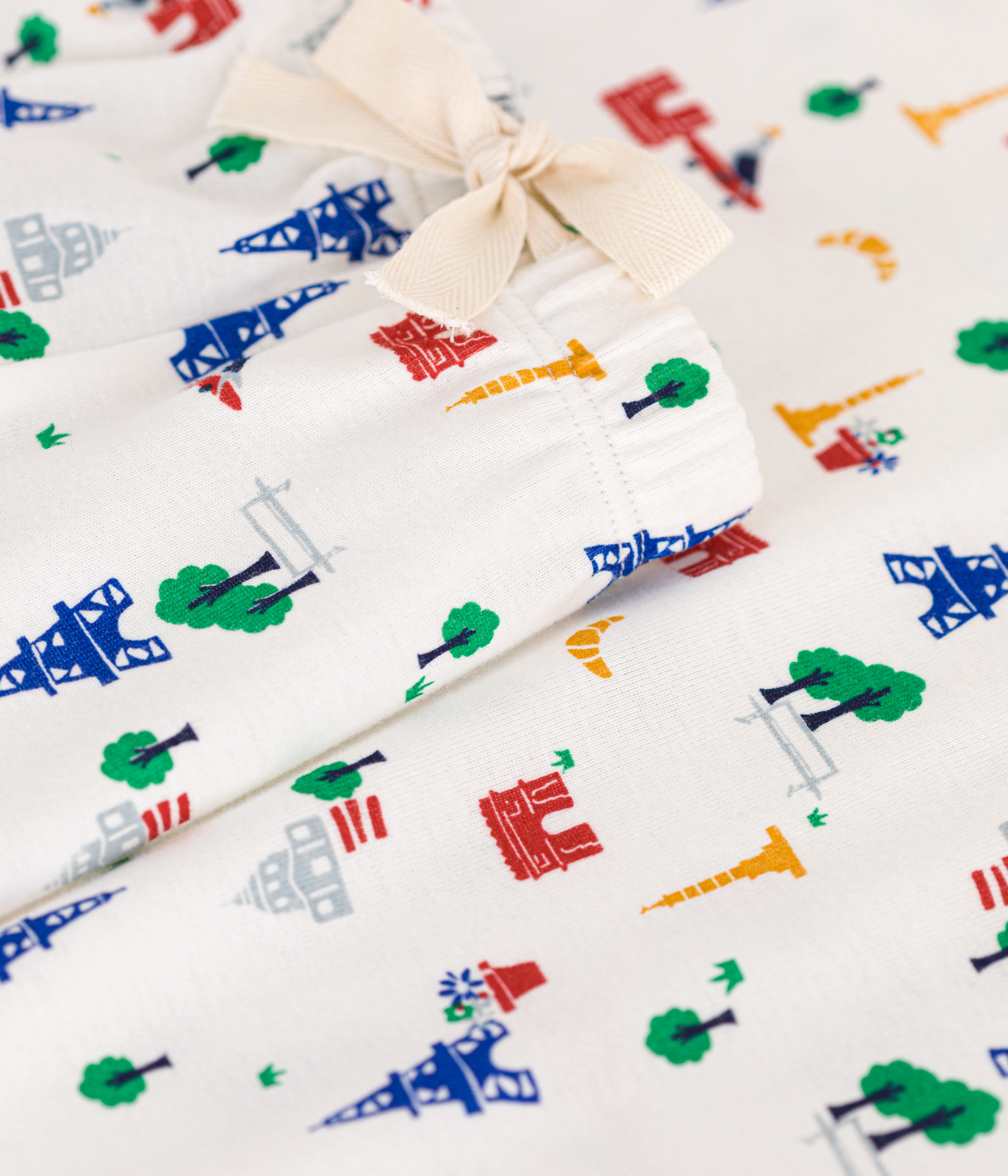 Pyjama Deux Piu00e8ces Pour Bu00e9bu00e9 Garu00e7on Manches Courtes ESSENTIALS LINE Blanc Crd09 1 Frb3