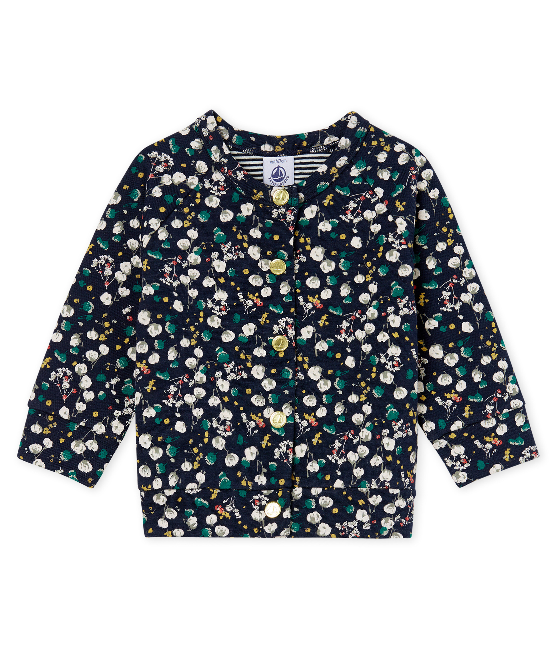 Cardigan bébé fille en tubique imprimé