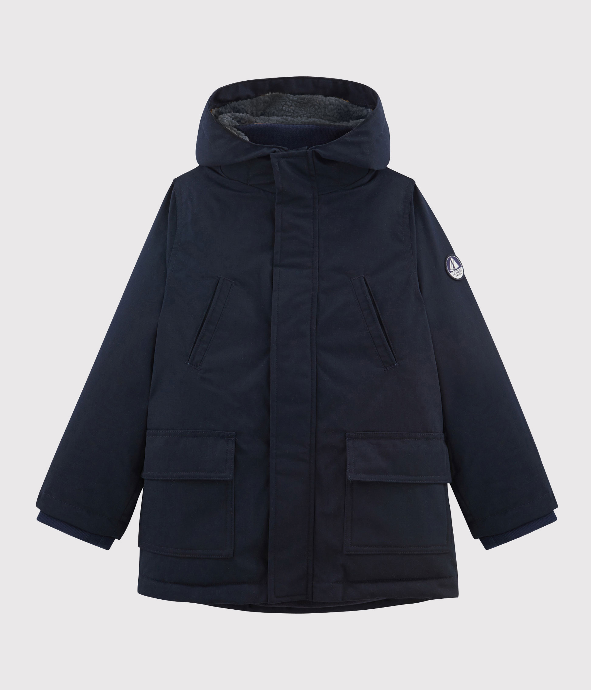 Parka Petit Bateau Unisex - Giacca Per Bambini E Ragazzi, Stile Schiuola, Materiale Resistente - Foto 5