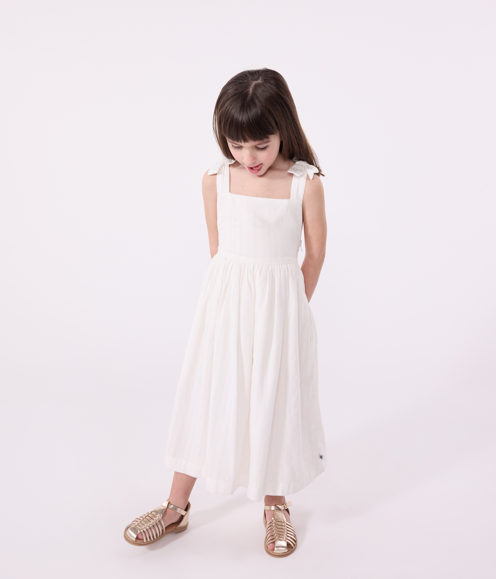 Robe T-shirt Bleu Marine Petit Bateau Taille XXS 12 Ans - Style Marin été
