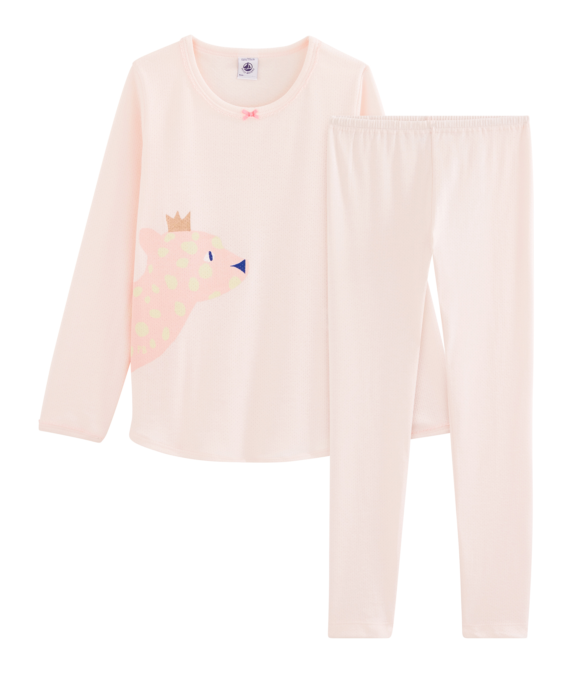 Pyjama petite fille en côte Petit Bateau
