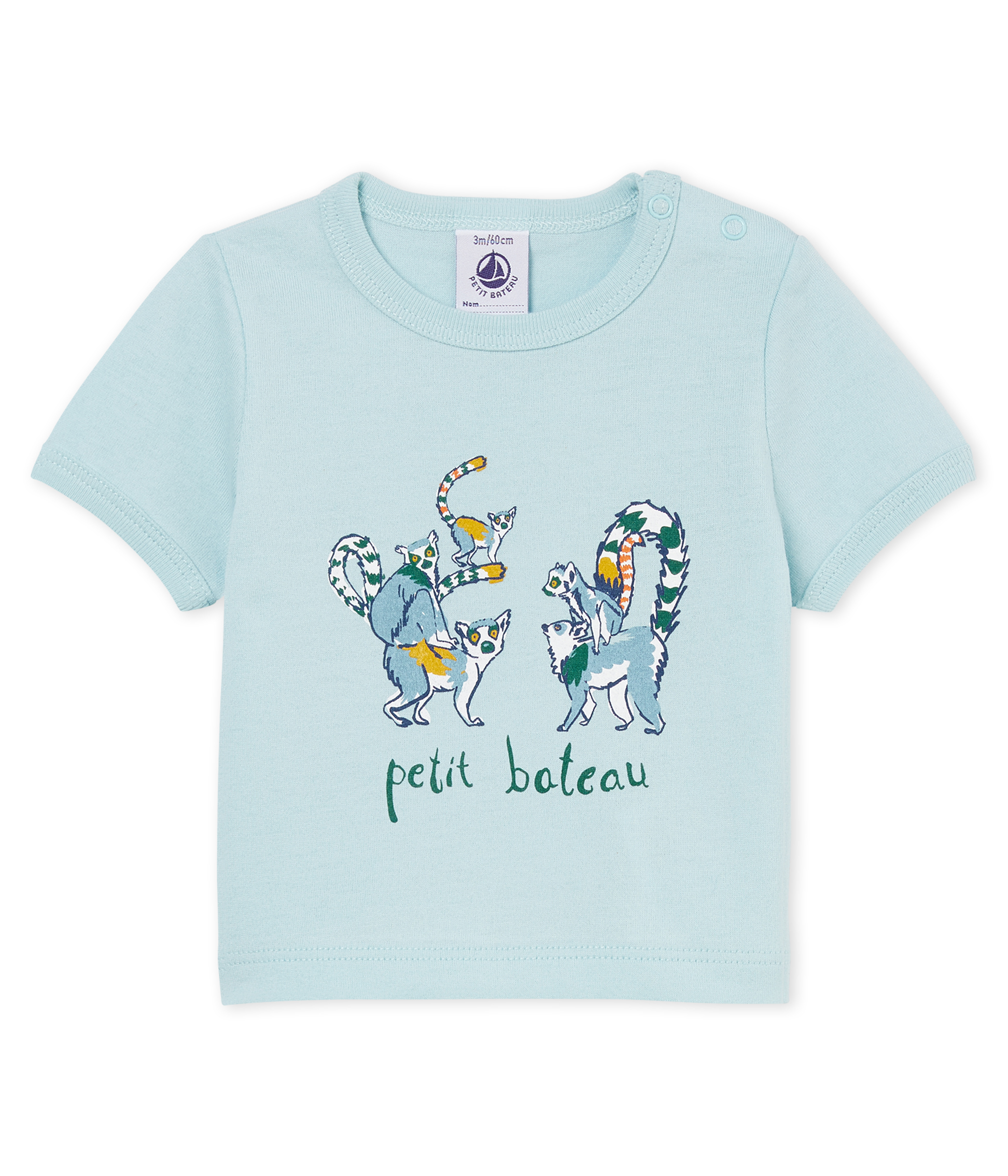 Tee-shirt manches courtes à motif bébé garçon