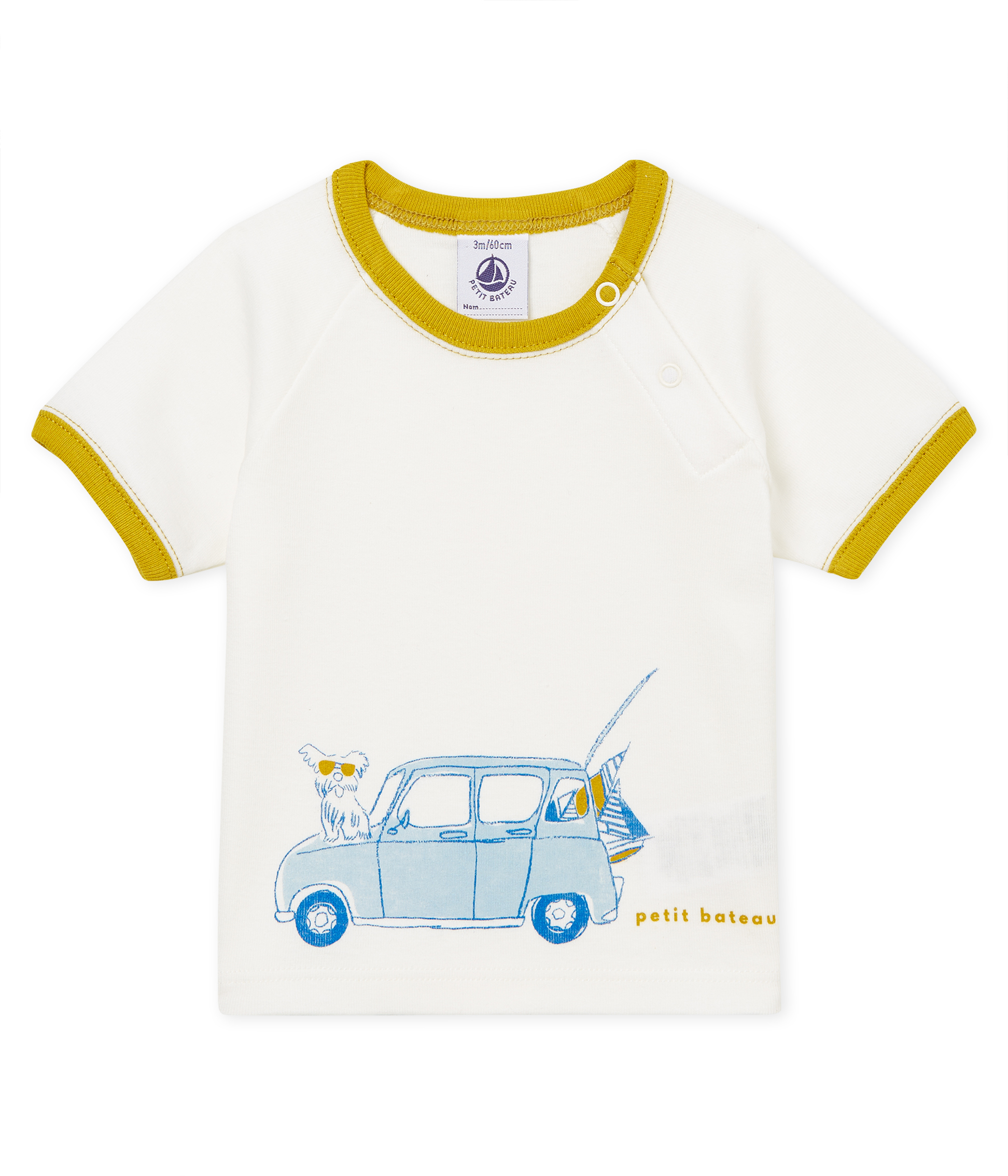 Tee-shirt manches courtes à motif bébé garçon