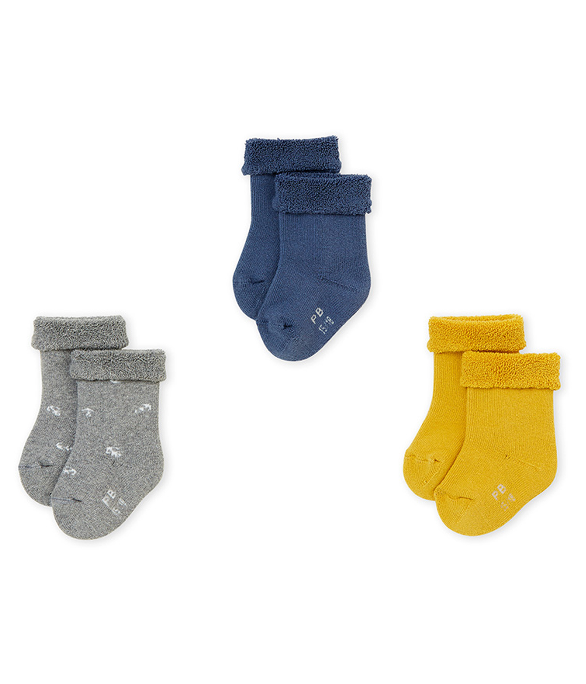 Lot De Trois Paires De Chaussettes Bebe Mixte Petit Bateau