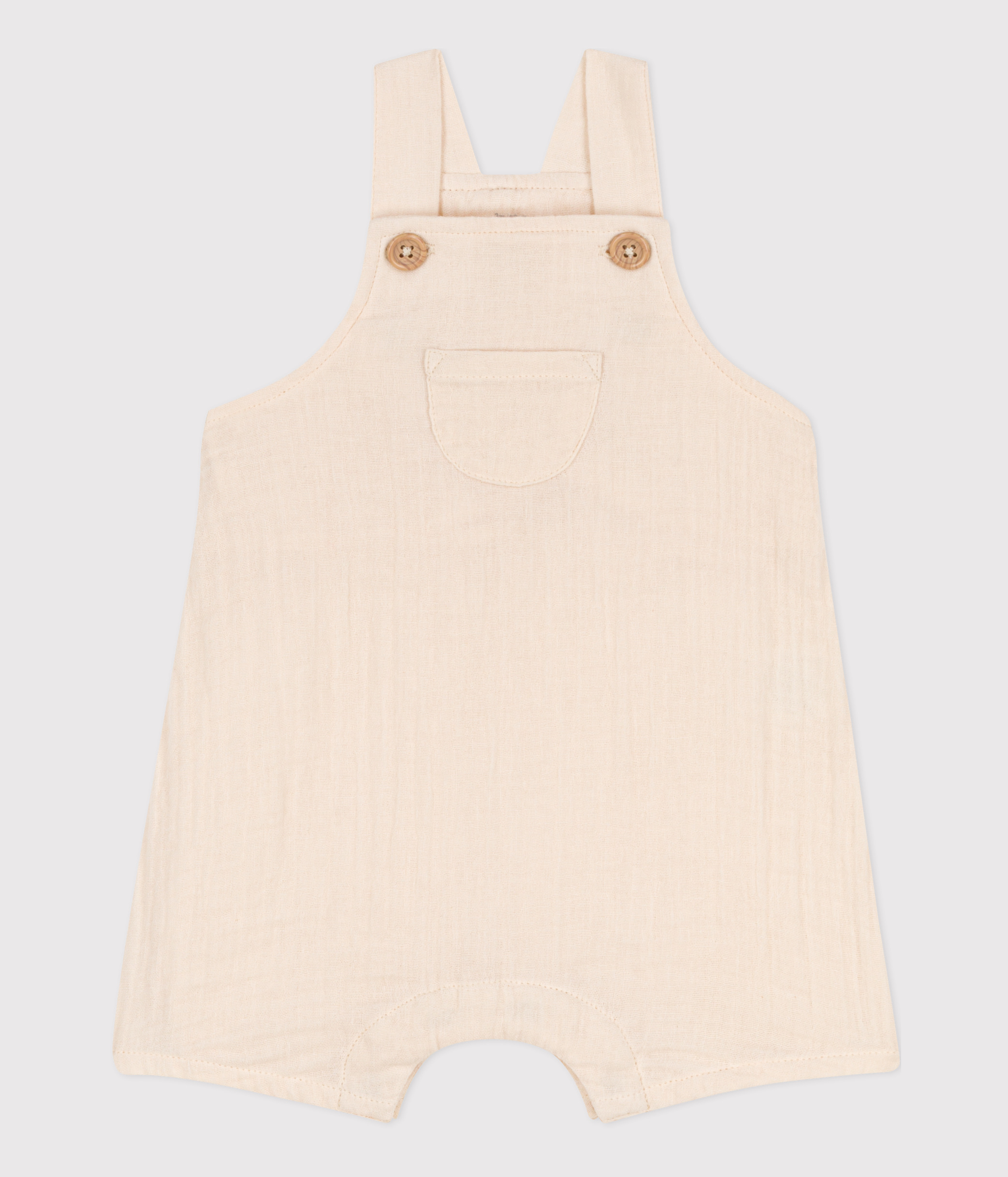 Salopette courte en seersucker bébé 6 mois Petit Bateau