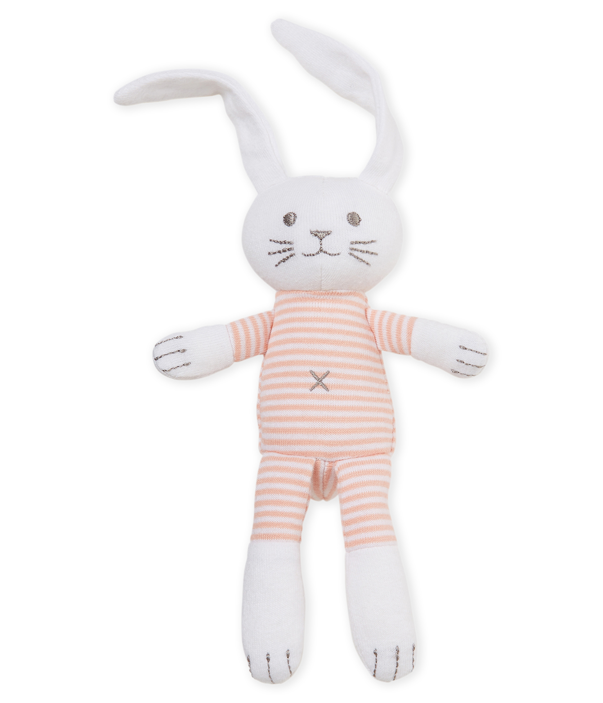 Doudou lapin hochet bébé mixte