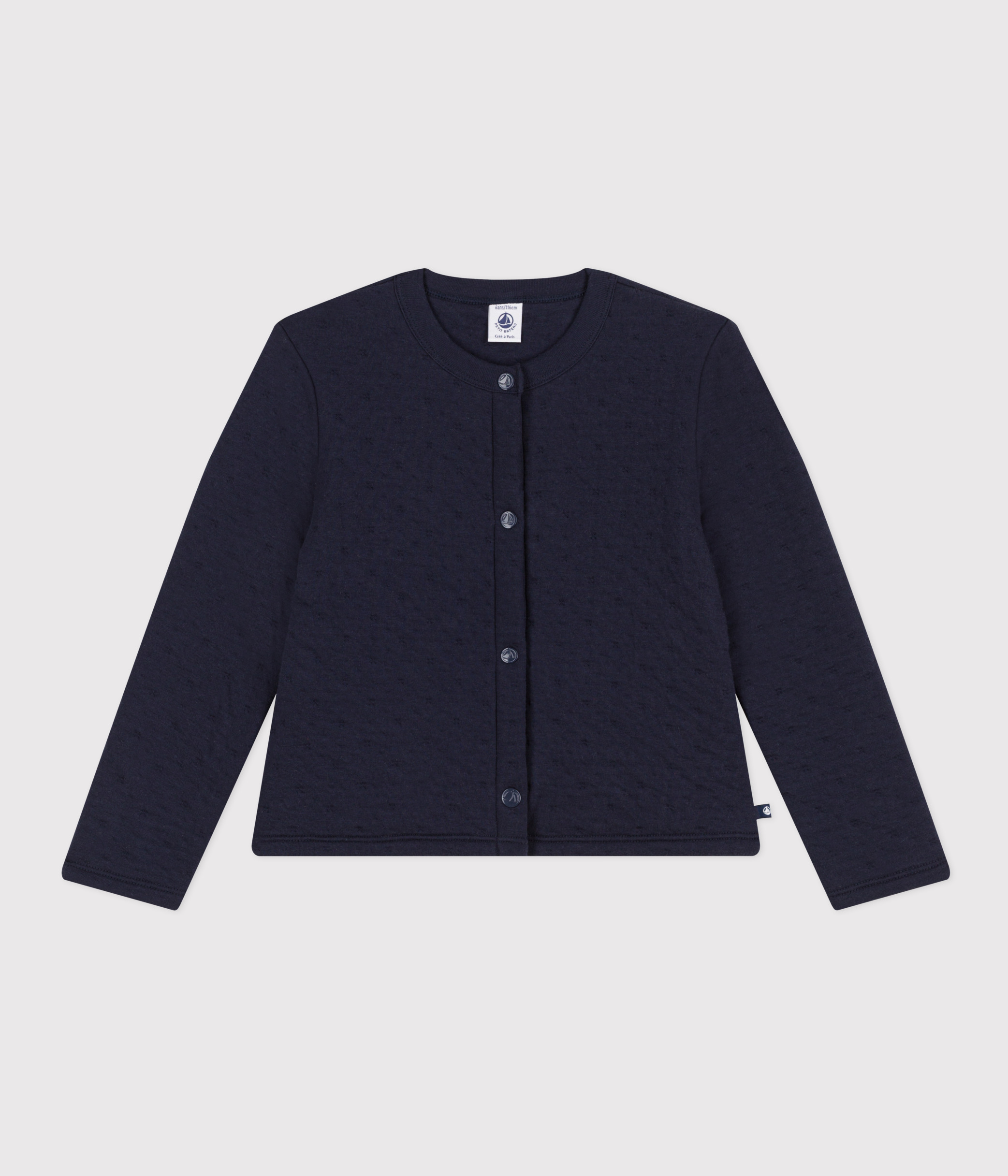Cardigan en tubique matelasse enfant fille SMOKING Petit Bateau