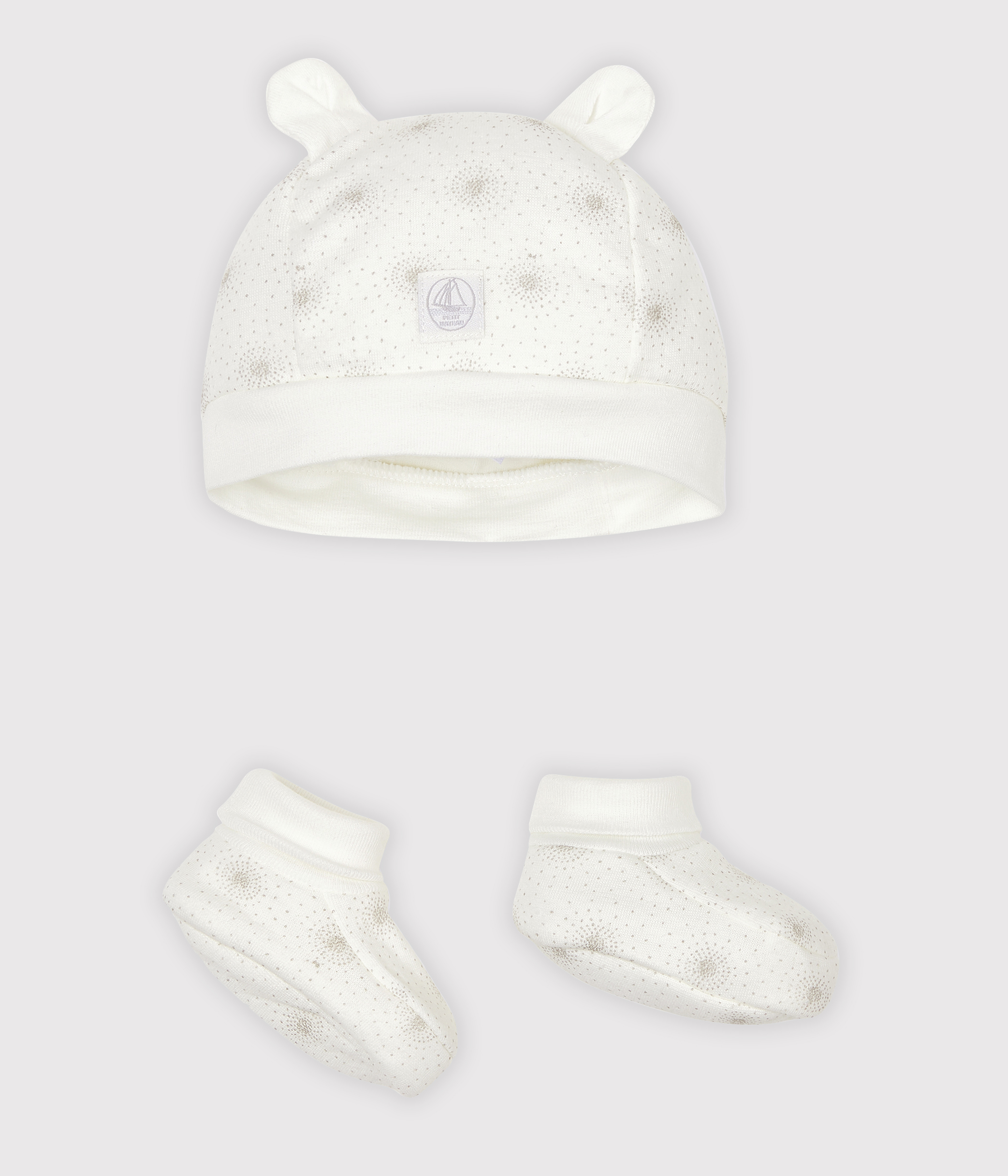 Bonnet de naissance bébé chic et mixte en coton blanc idéal cérémonie