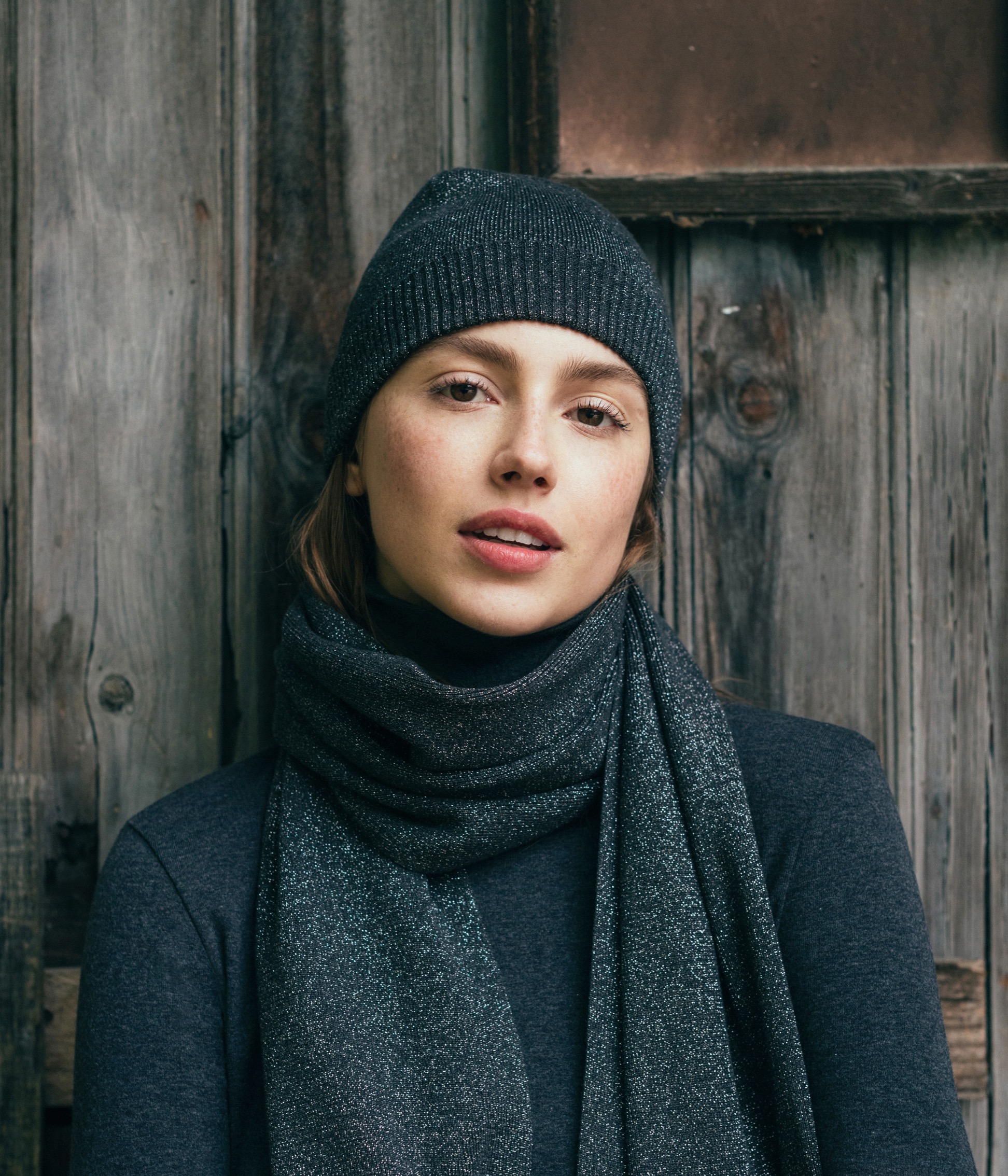 Bonnet brillant femme