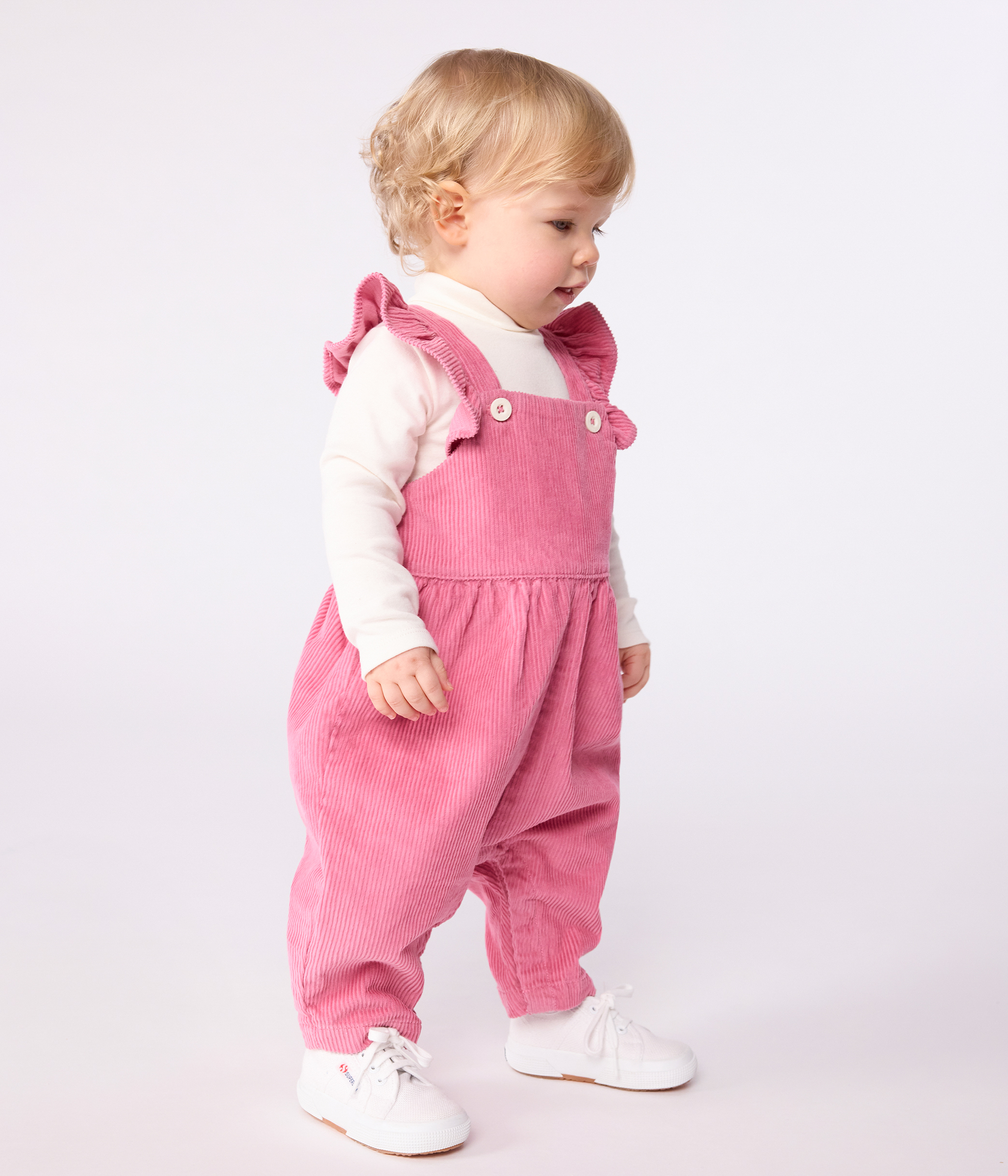 Veste à Volants FREOLI – Taille 10 – Jersey Côtelé Marron – Occasion Très Bon état