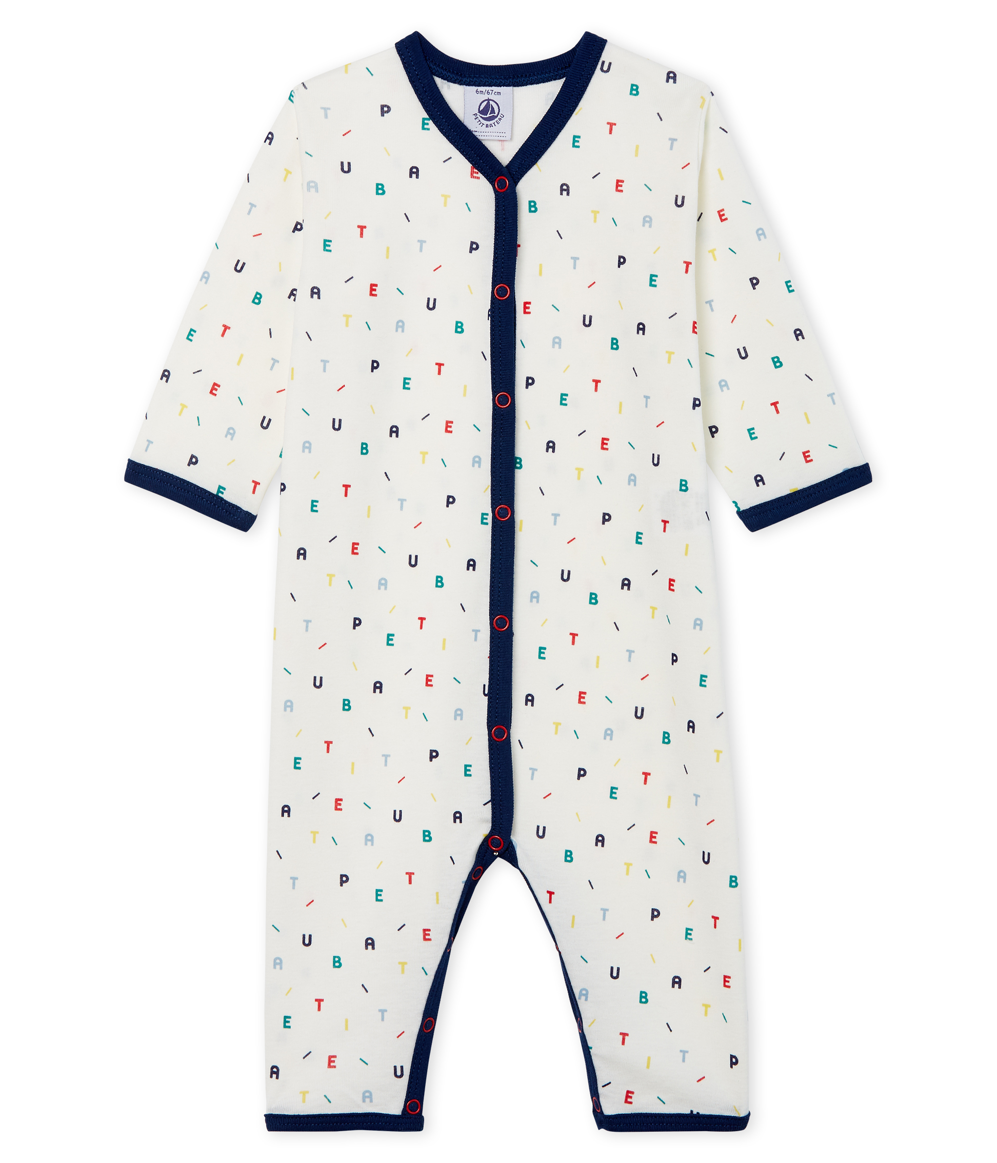 Pyjama Bébé Petit Bateau Sans Pieds - 100% Coton, Imprimé - Confortable, Lavable Machine - Mixte