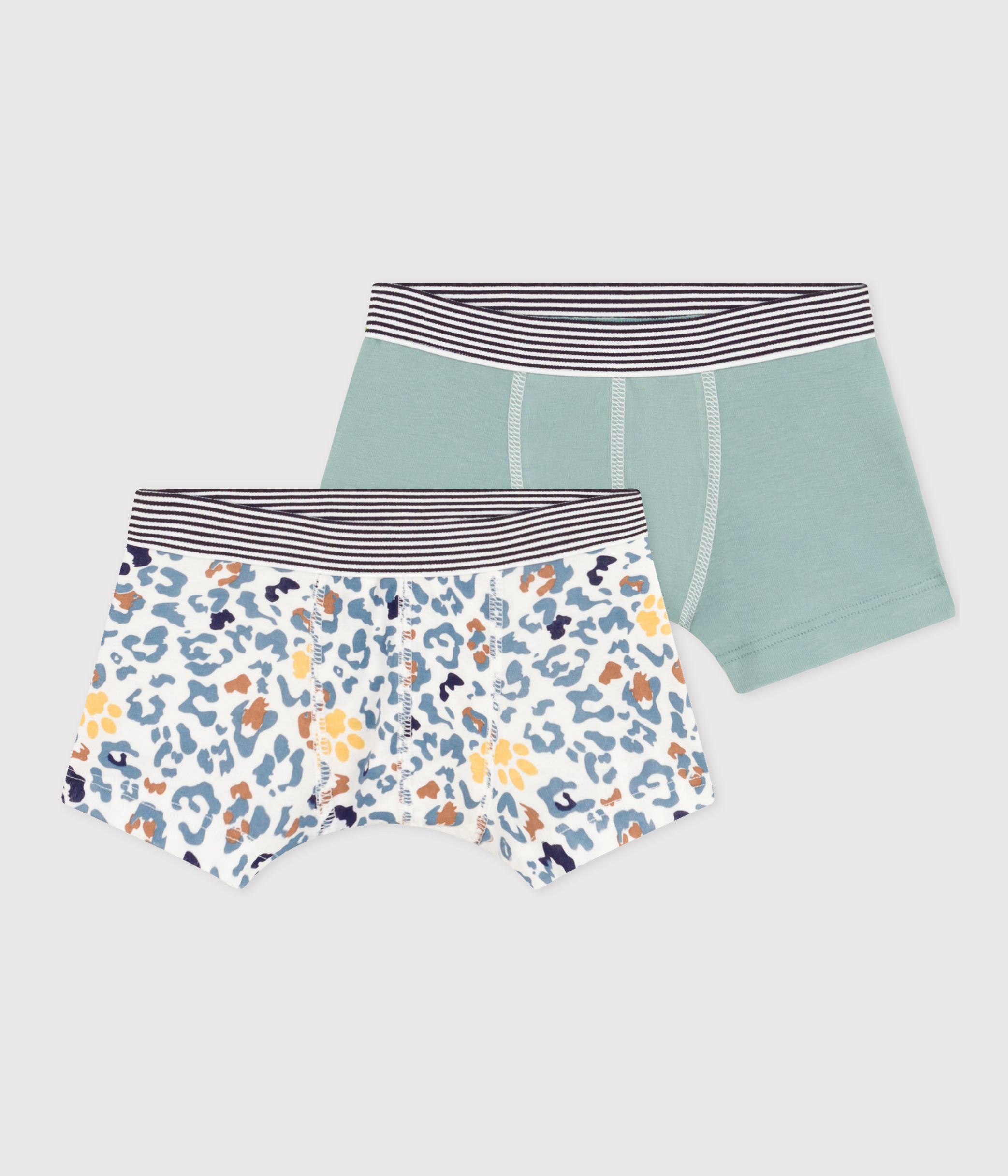Lot De 2 Boxers Petit Bateau 100% Coton Noir – Taille 18 Ans – Neuf