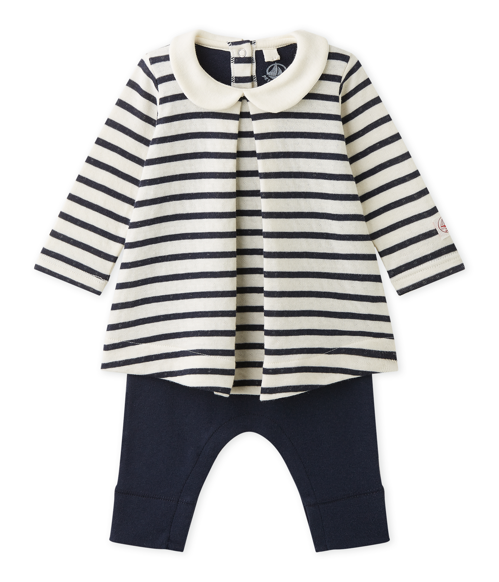 Robe Legging Bebe Fille Coquille Smoking Petit Bateau Robe Legging Bebe Fille Coquille Smoking Petit Bateau
