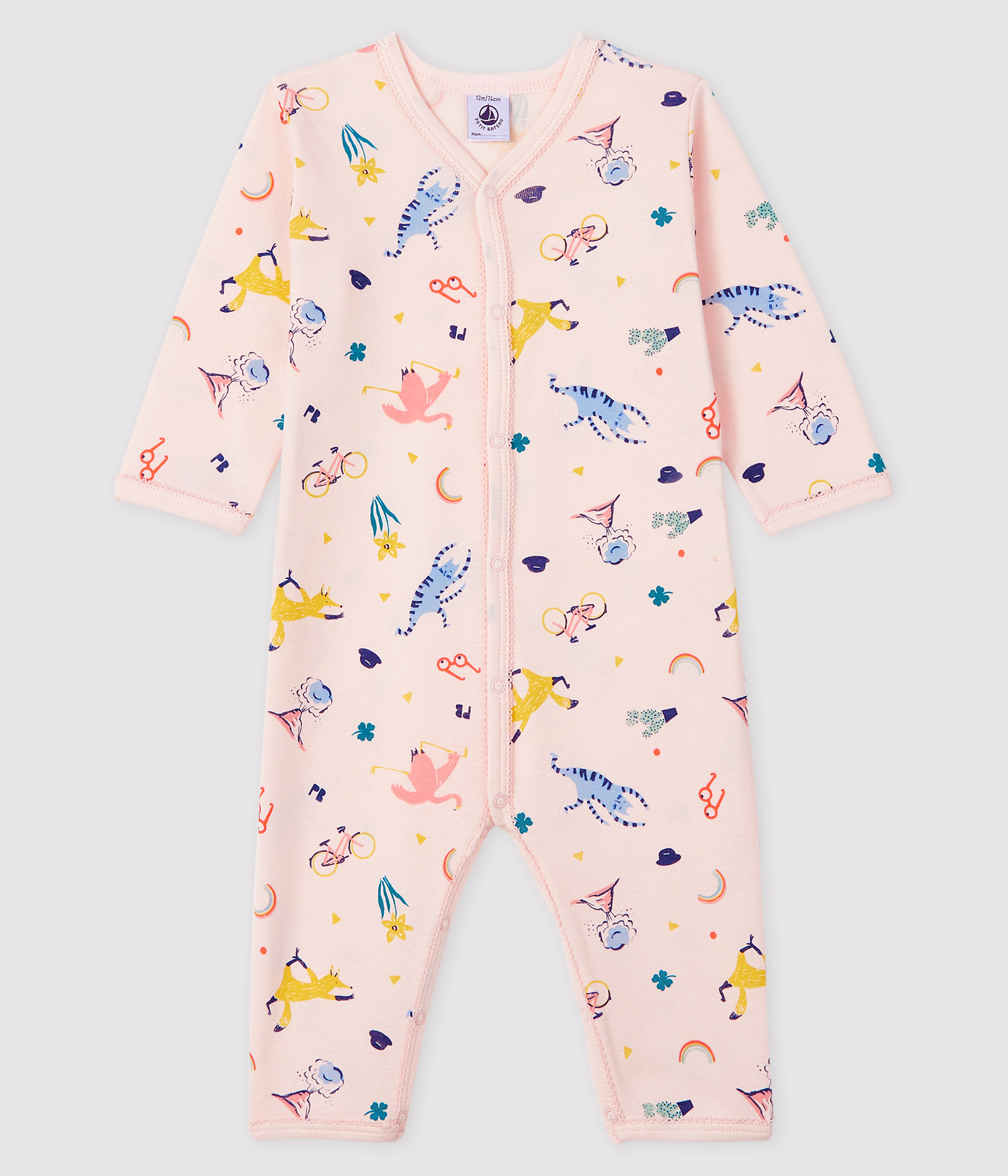 Lot De 2 Dors-bien Blanc Bébé En Velours De Coton Biologique Variante 1