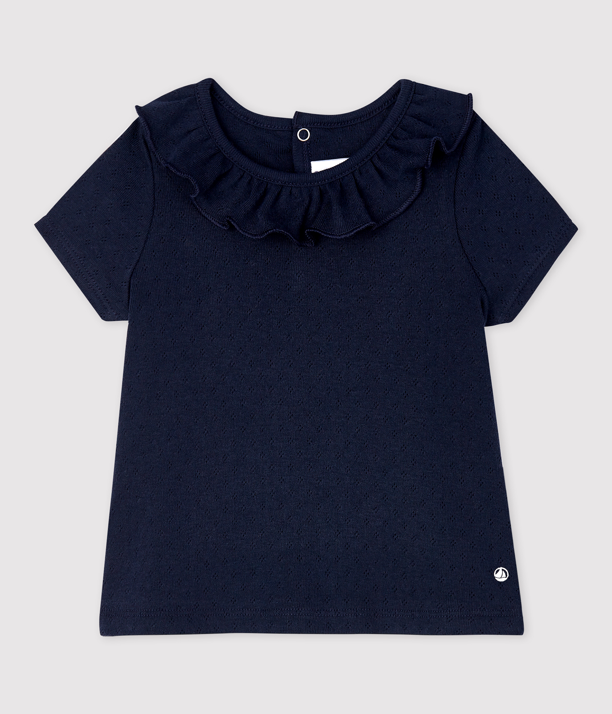 Petit Bateau Blouse Manches Courtes Fille - Top En Coton Fleuri, Coupe Classique Et Confortable