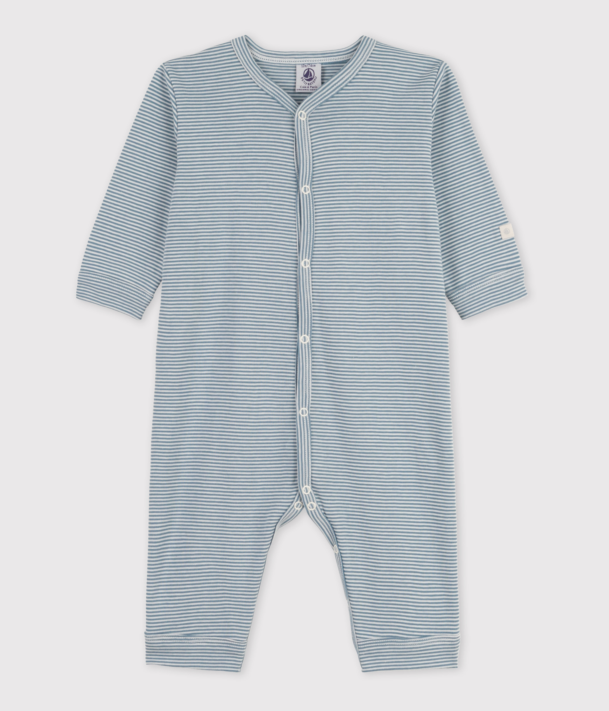 Pyjama Sans Pieds Petit Bateau Mixte Bébé - 100% Coton - Confortable Pour Dormir - Ouverture Pratique
