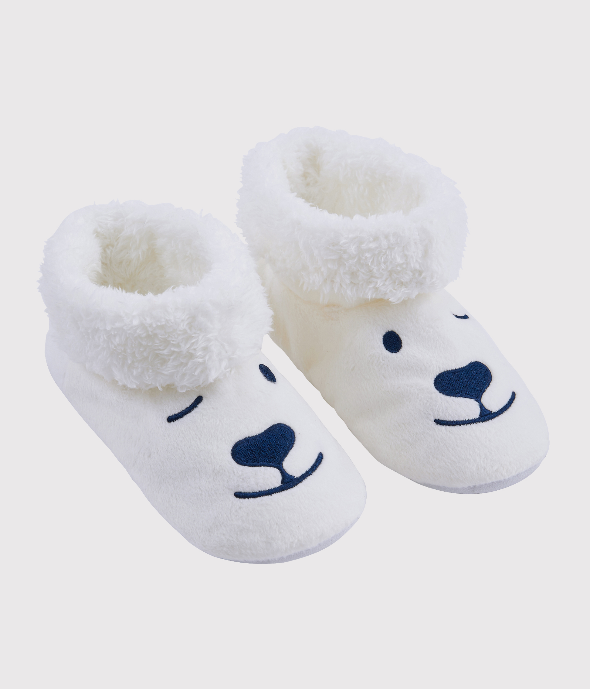 Chaussons enfant ours en polaire MARSHMALLOW