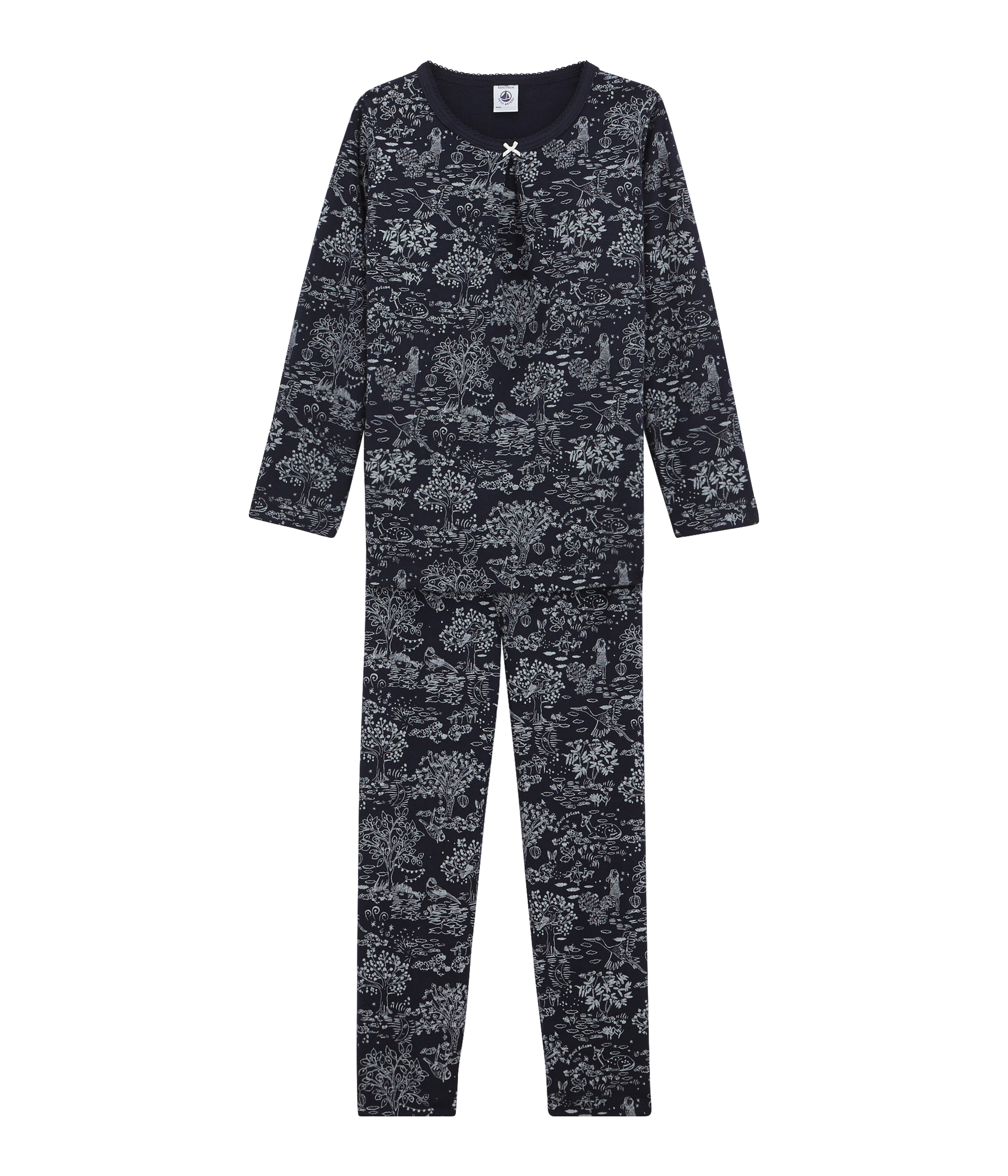 Pyjama Fille Petit Bateau - Coton Bio Certifié Oeko-Tex - Confort Et Douceur Pour Nuit Paisible